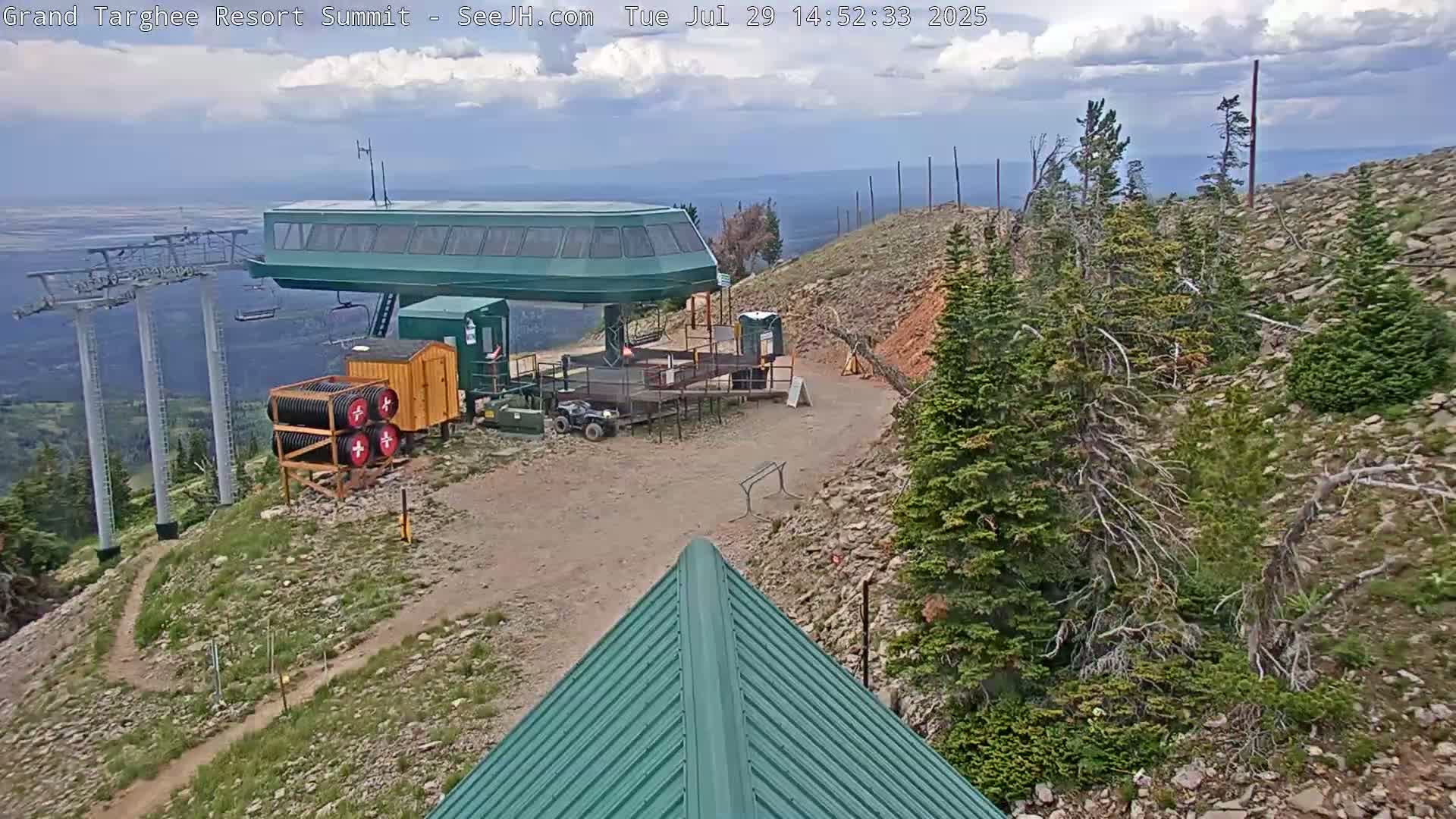 Freds Mountain Summit Ski Slopes Grand Targhee Live Cam - Alta, Teton, Wyoming, USA