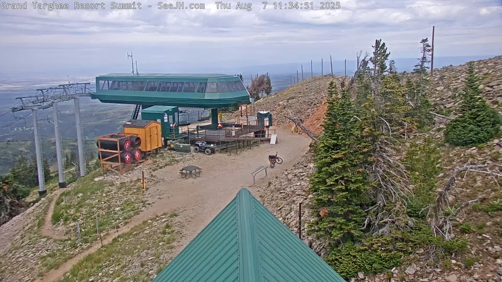 Freds Mountain Summit Ski Slopes Grand Targhee Live Cam - Alta, Teton, Wyoming, USA