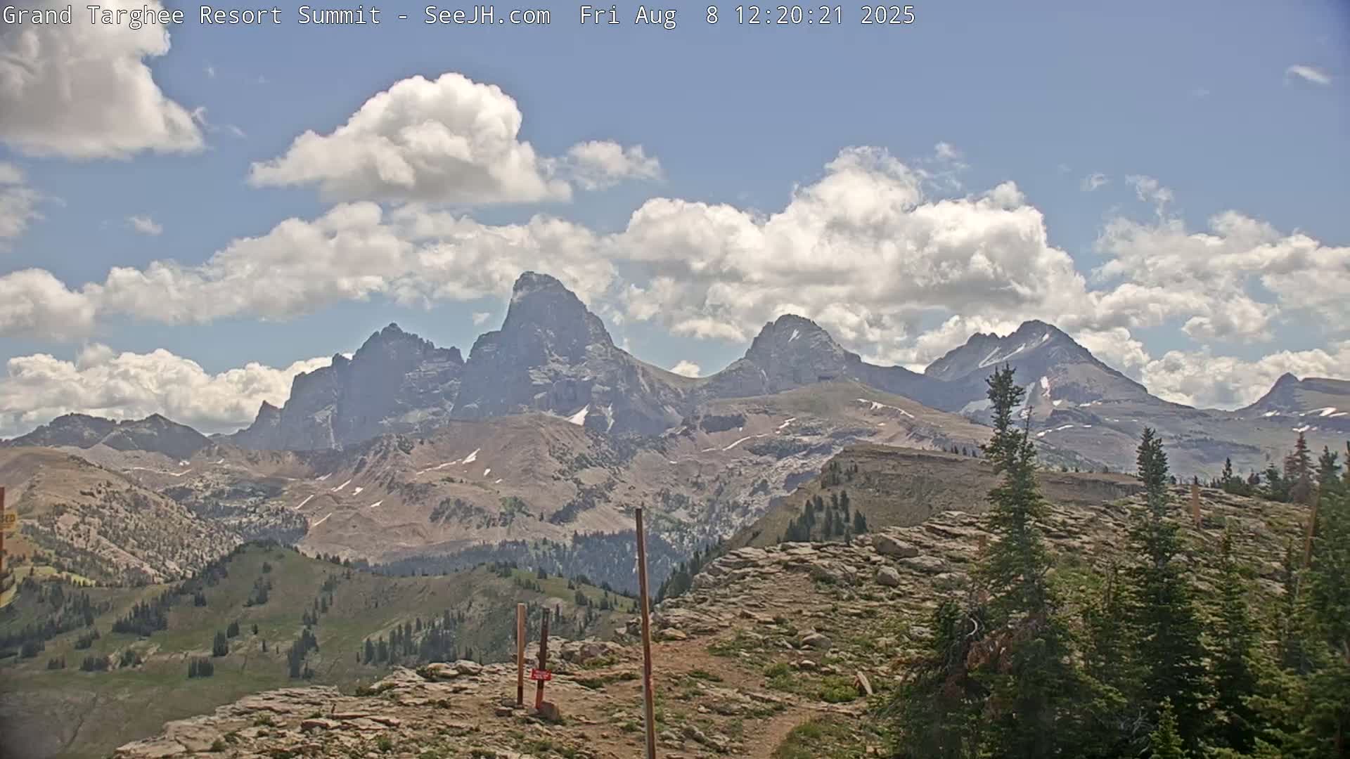 Freds Mountain Summit Ski Slopes Grand Targhee Live Cam - Alta, Teton, Wyoming, USA