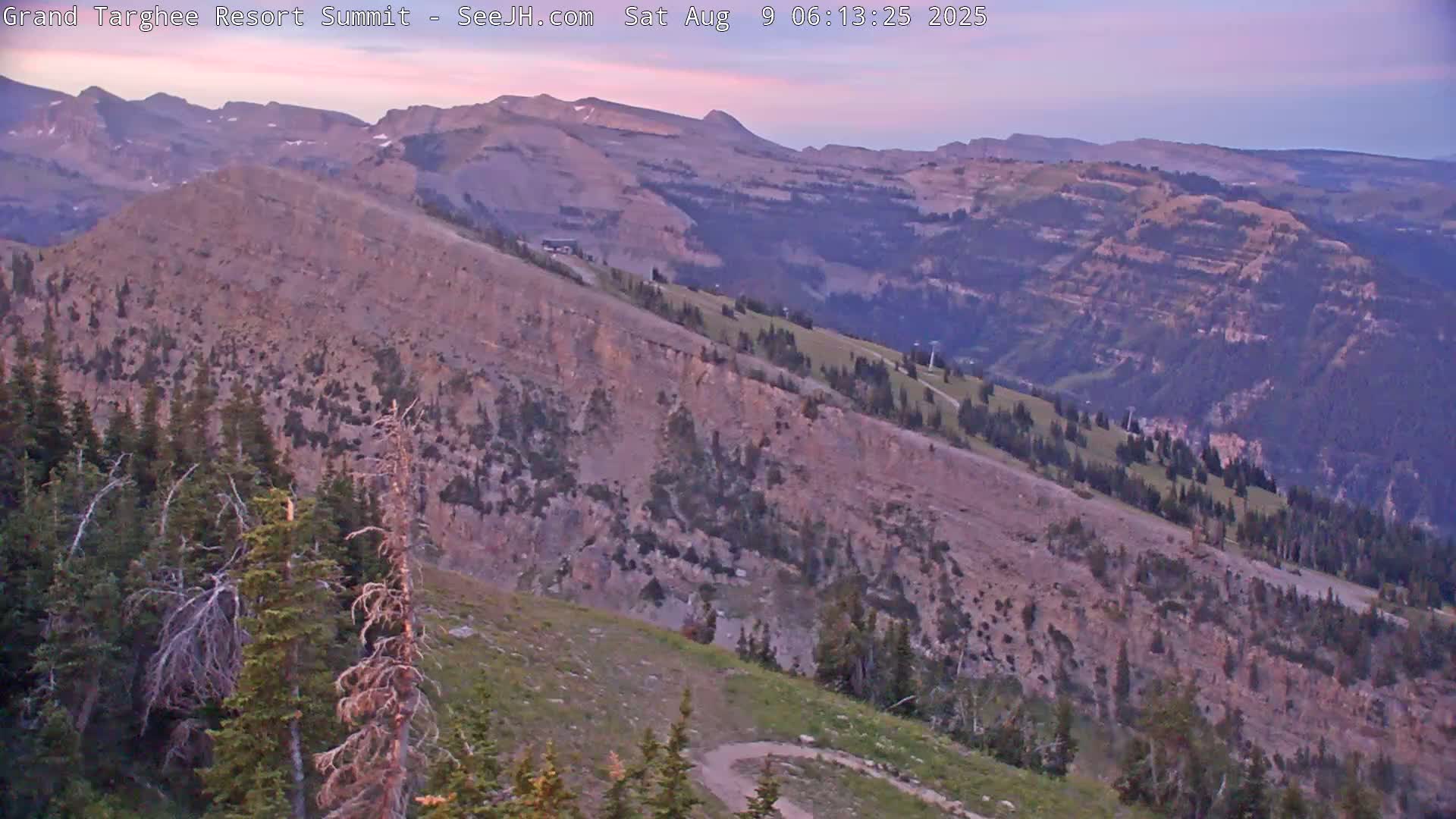 Freds Mountain Summit Ski Slopes Grand Targhee Live Cam - Alta, Teton, Wyoming, USA
