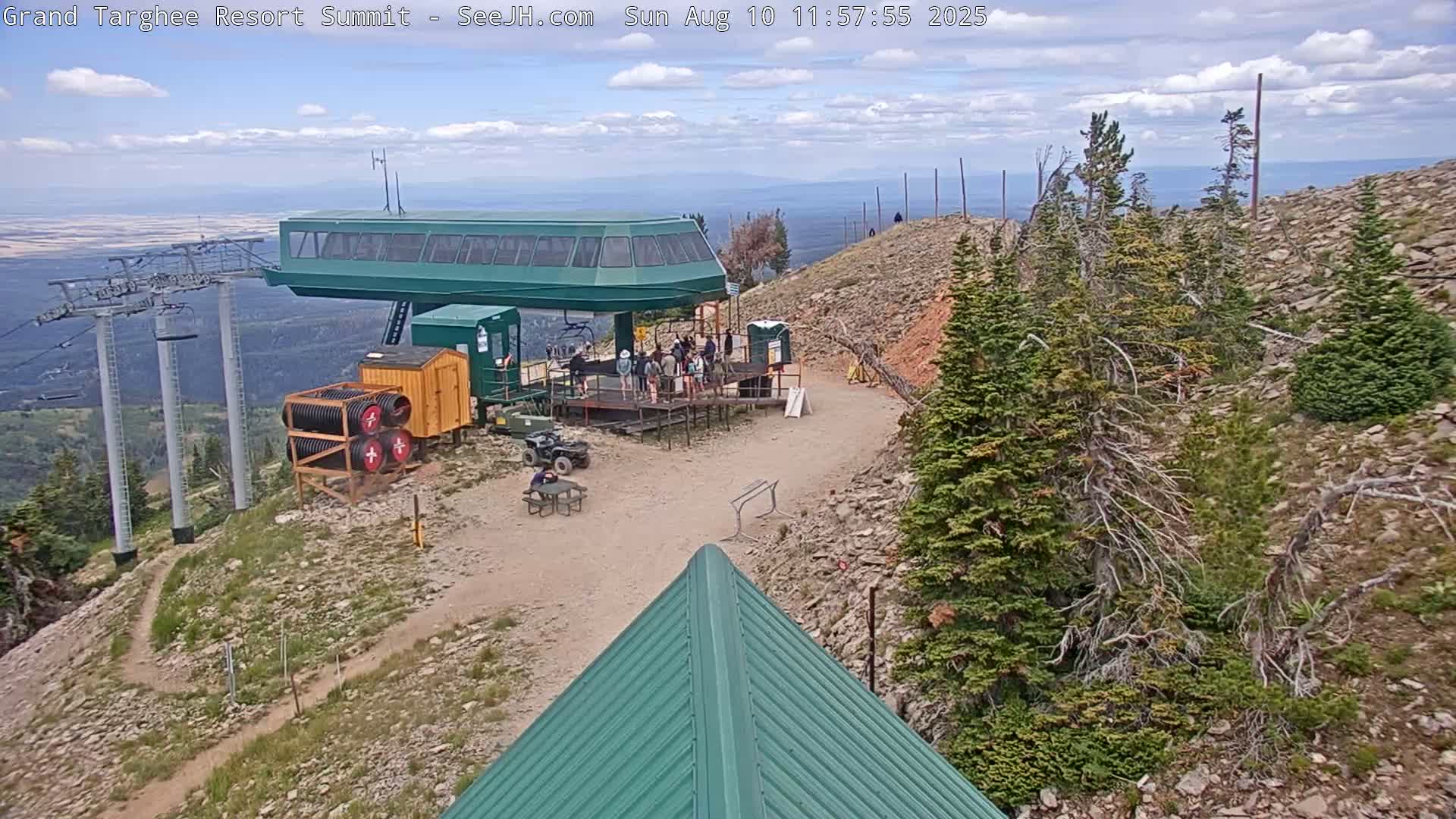 Freds Mountain Summit Ski Slopes Grand Targhee Live Cam - Alta, Teton, Wyoming, USA
