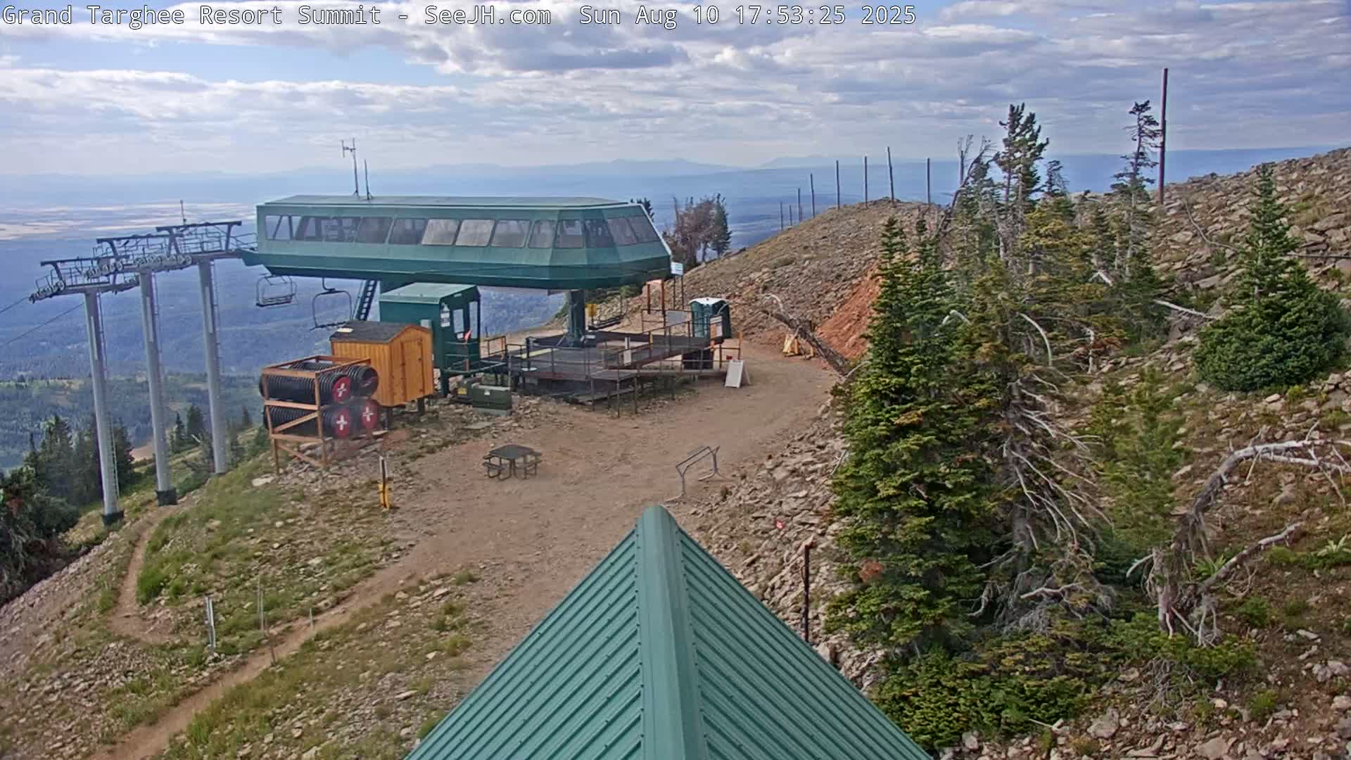 Freds Mountain Summit Ski Slopes Grand Targhee Live Cam - Alta, Teton, Wyoming, USA