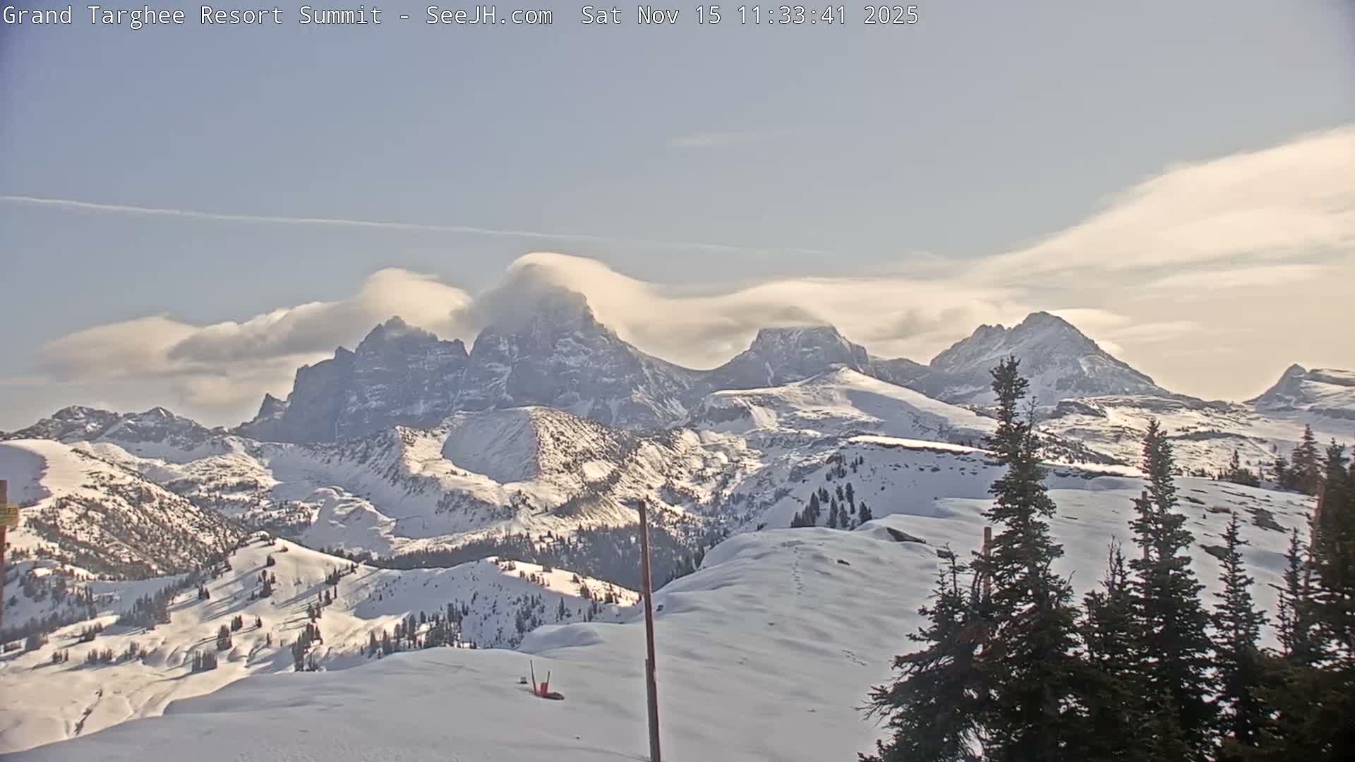 Freds Mountain Summit Ski Slopes Grand Targhee Live Cam - Alta, Teton, Wyoming, USA