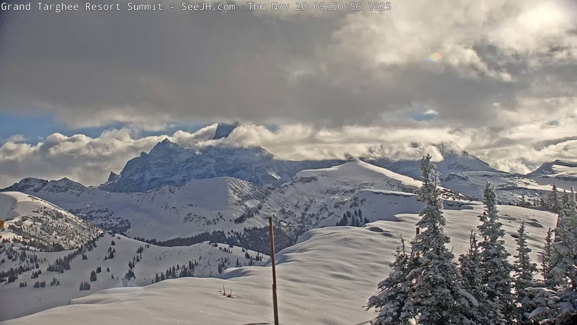 Freds Mountain Summit Ski Slopes Grand Targhee Live Cam - Alta, Teton, Wyoming, USA