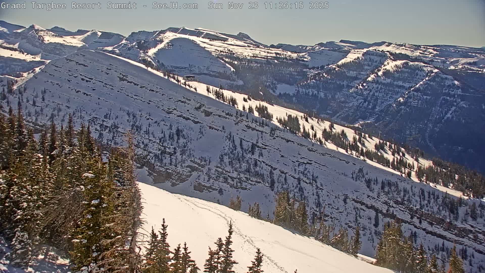 Freds Mountain Summit Ski Slopes Grand Targhee Live Cam - Alta, Teton, Wyoming, USA