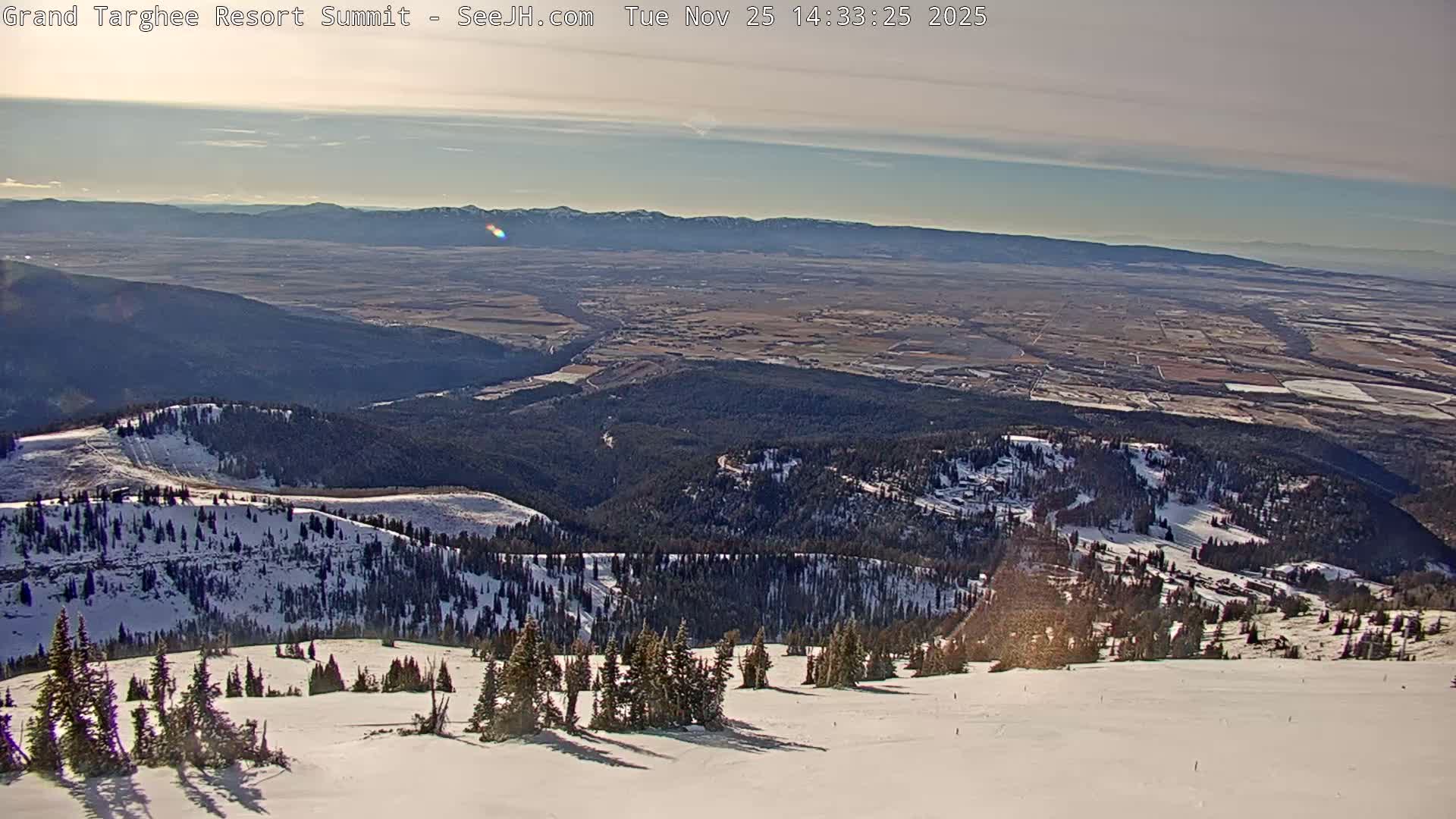 Freds Mountain Summit Ski Slopes Grand Targhee Live Cam - Alta, Teton, Wyoming, USA