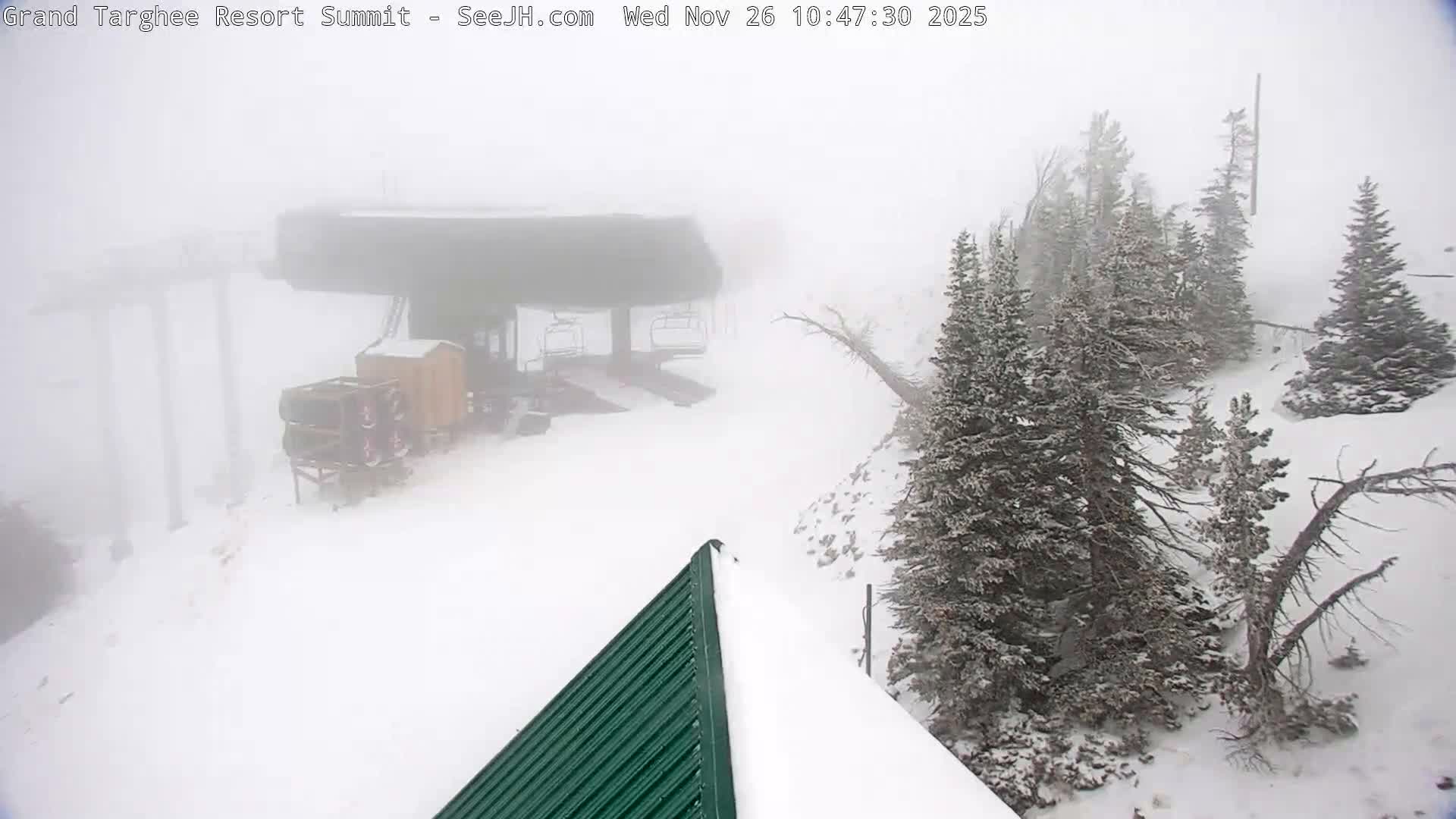 Freds Mountain Summit Ski Slopes Grand Targhee Live Cam - Alta, Teton, Wyoming, USA