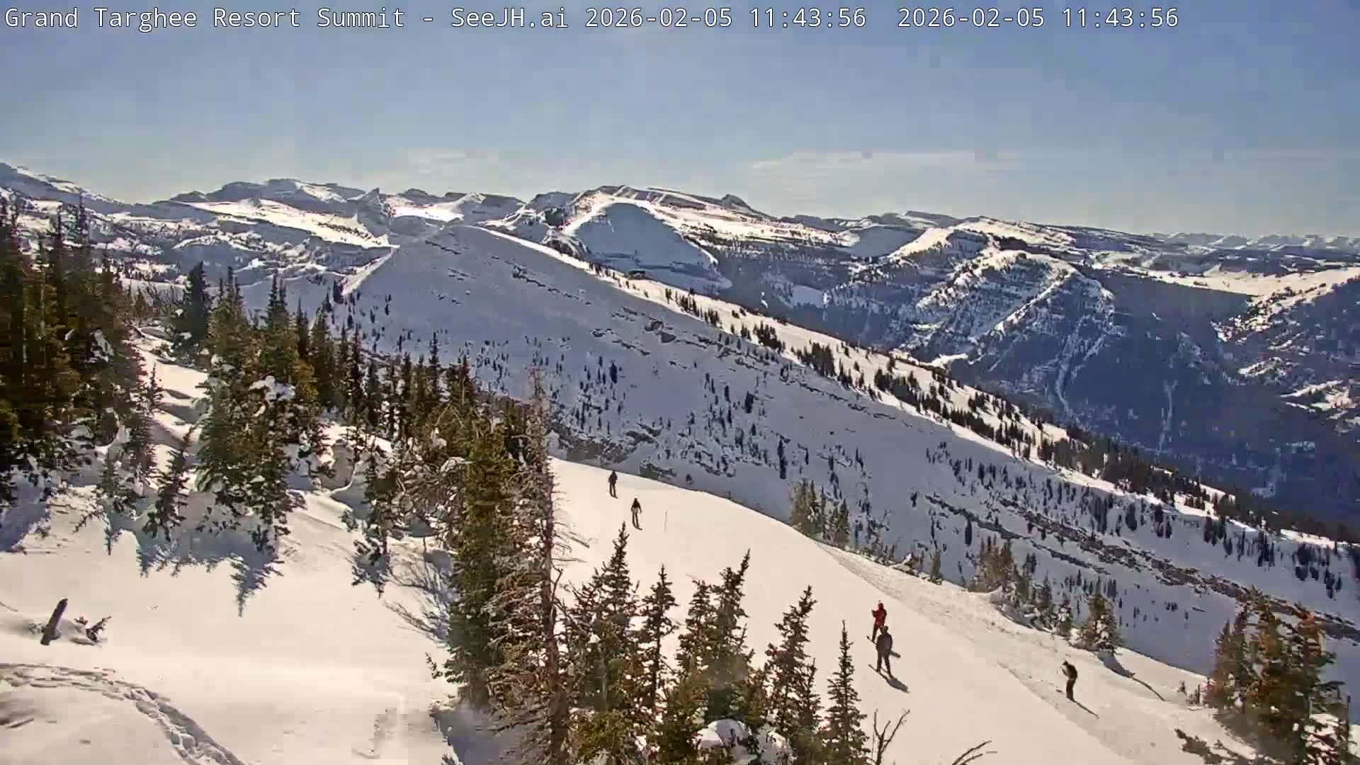 Freds Mountain Summit Ski Slopes Grand Targhee Live Cam - Alta, Teton, Wyoming, USA