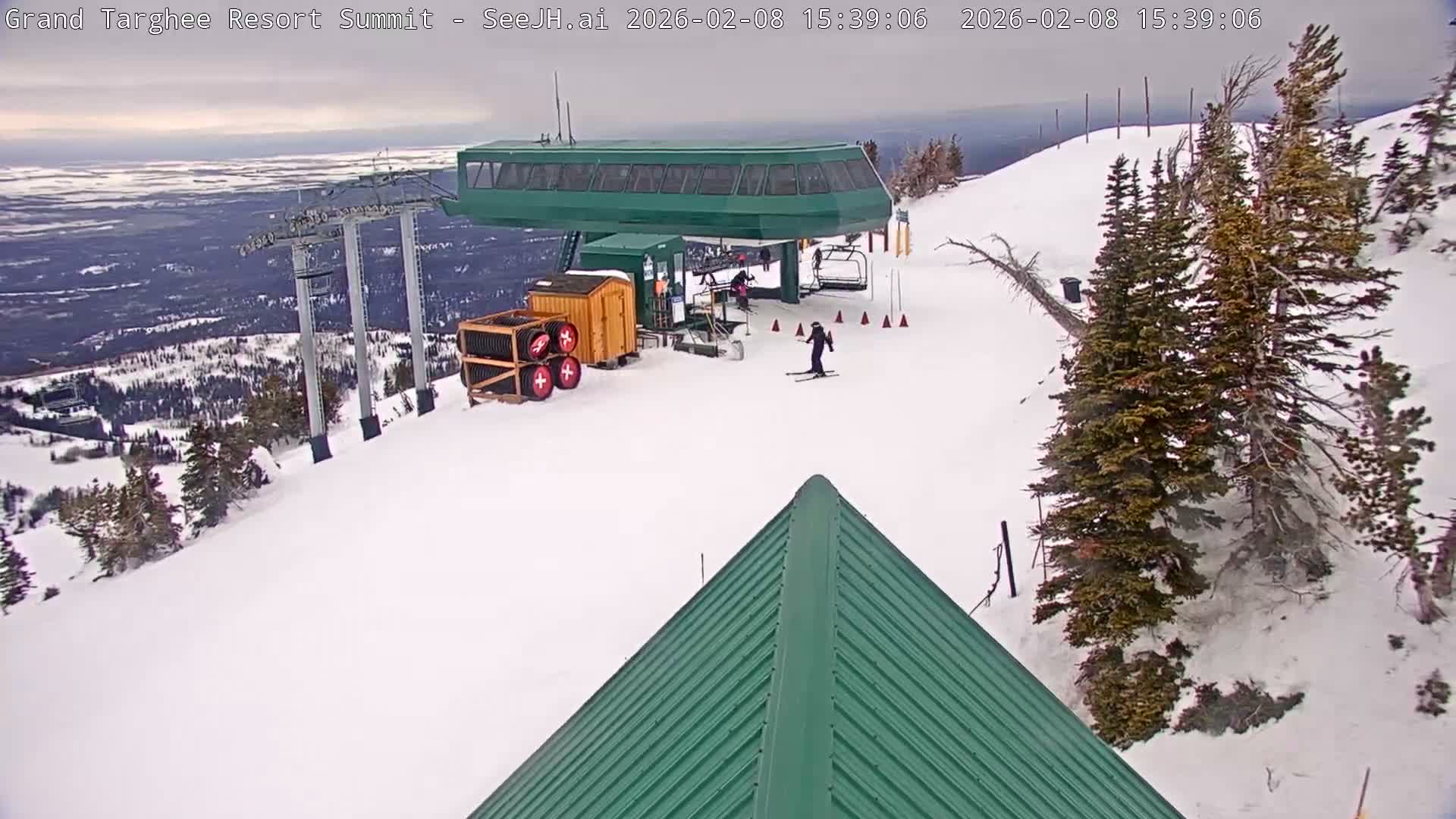 Freds Mountain Summit Ski Slopes Grand Targhee Live Cam - Alta, Teton, Wyoming, USA