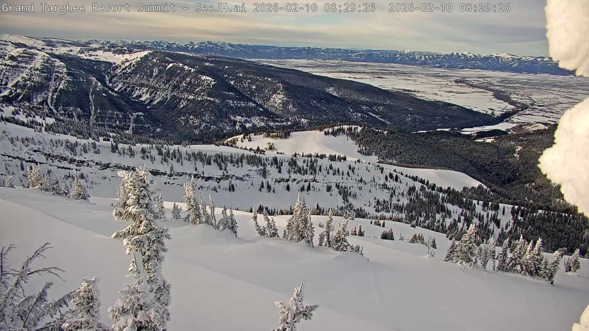 Freds Mountain Summit Ski Slopes Grand Targhee Live Cam - Alta, Teton, Wyoming, USA