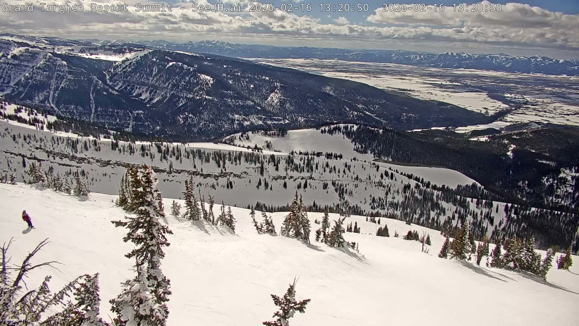 Freds Mountain Summit Ski Slopes Grand Targhee Live Cam - Alta, Teton, Wyoming, USA
