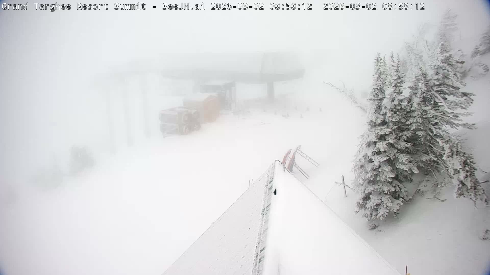 Freds Mountain Summit Ski Slopes Grand Targhee Live Cam - Alta, Teton, Wyoming, USA