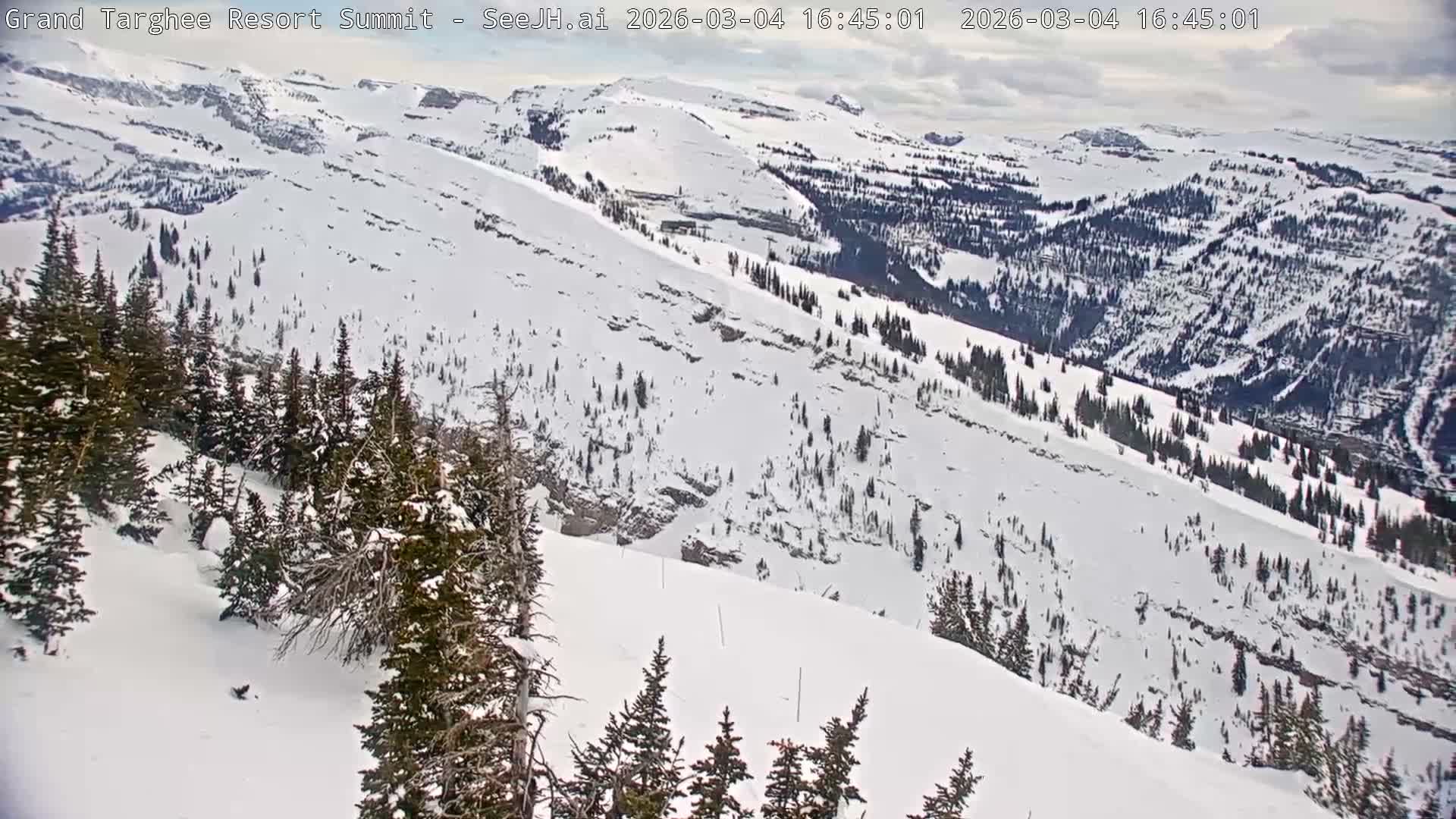 Freds Mountain Summit Ski Slopes Grand Targhee Live Cam - Alta, Teton, Wyoming, USA