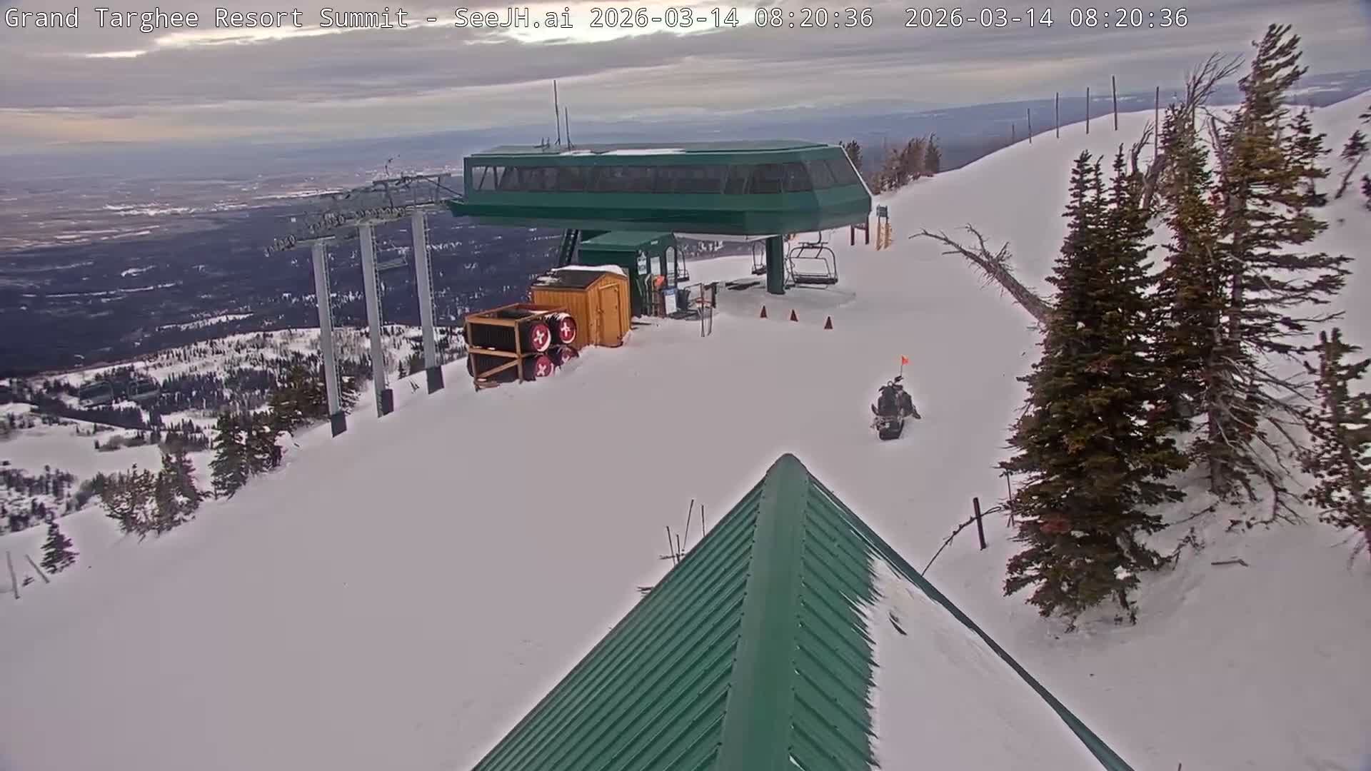 Freds Mountain Summit Ski Slopes Grand Targhee Live Cam - Alta, Teton, Wyoming, USA