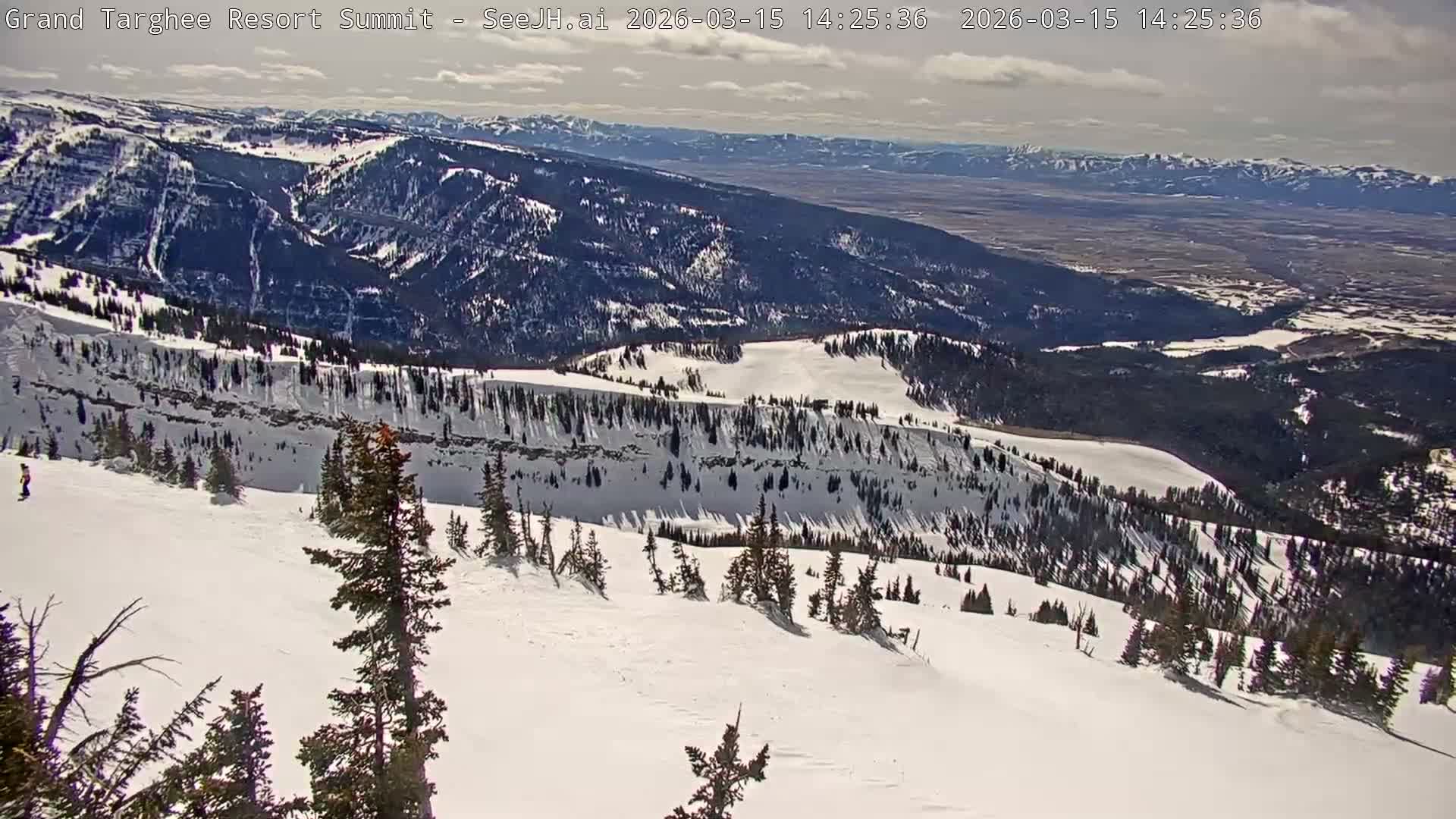 Freds Mountain Summit Ski Slopes Grand Targhee Live Cam - Alta, Teton, Wyoming, USA