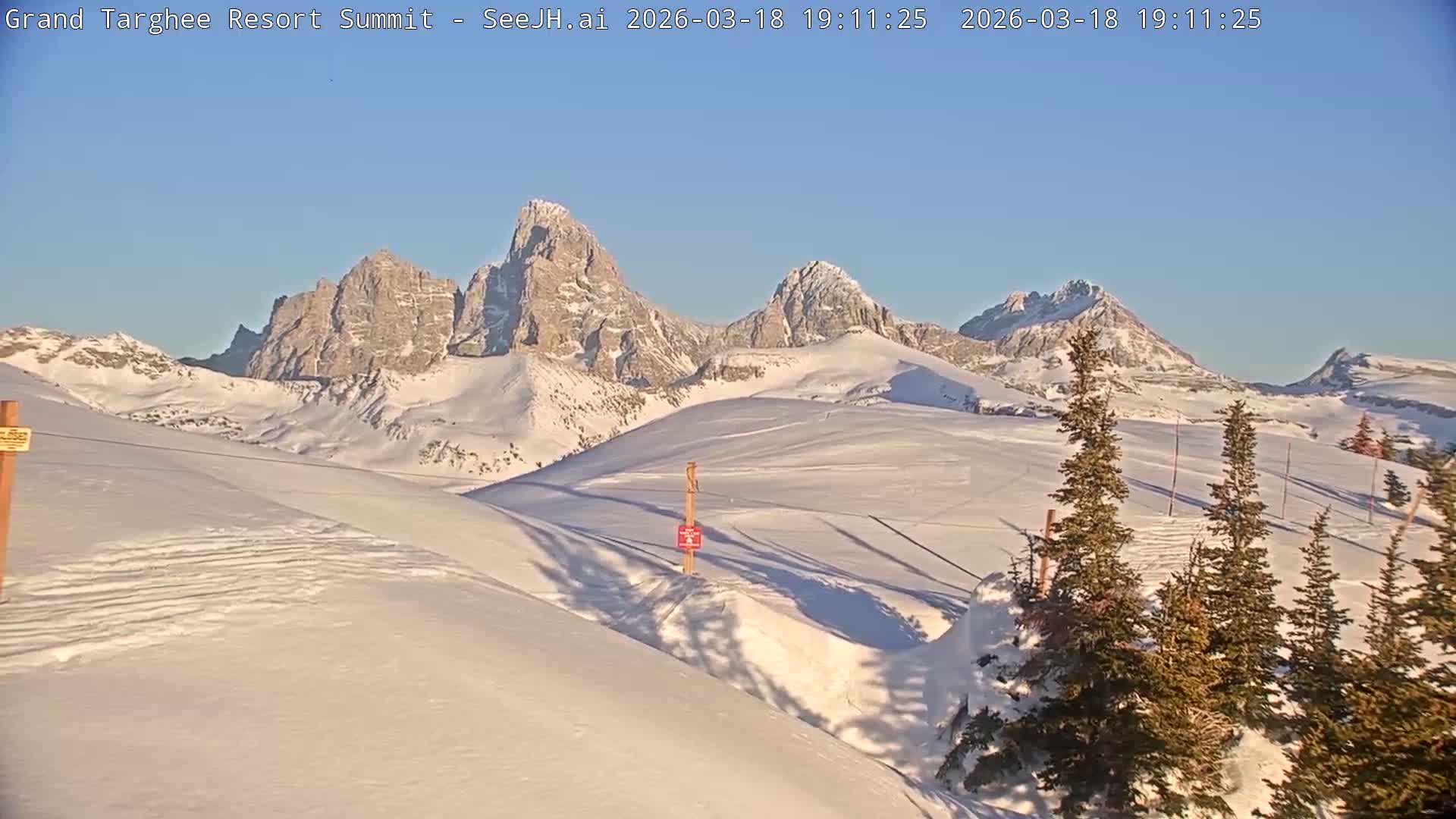 Freds Mountain Summit Ski Slopes Grand Targhee Live Cam - Alta, Teton, Wyoming, USA