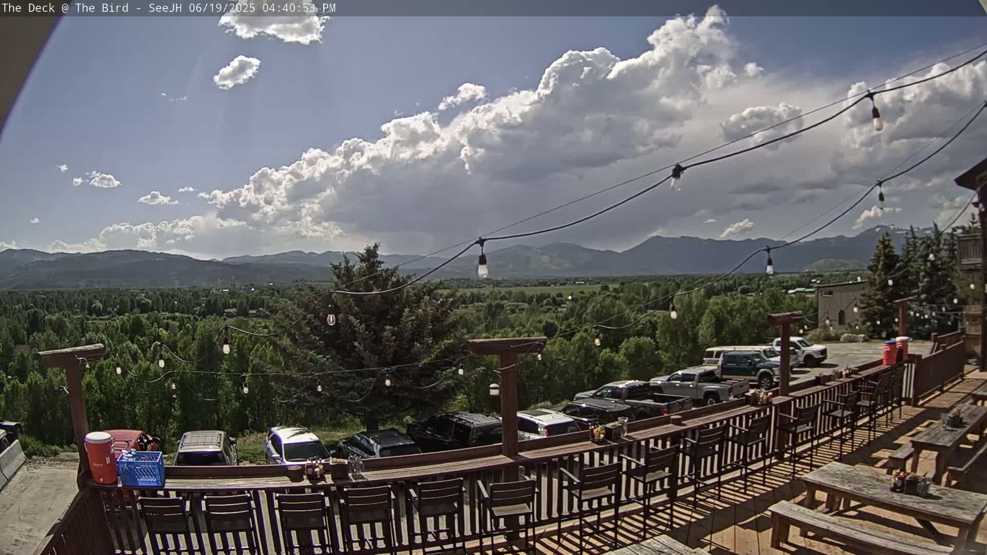 Teton, South Park Skyline from The Bird Live Cam - South Park, Teton, Wyoming, USA