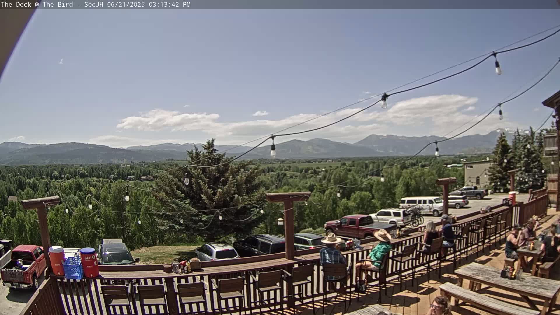 Teton, South Park Skyline from The Bird Live Cam - South Park, Teton, Wyoming, USA