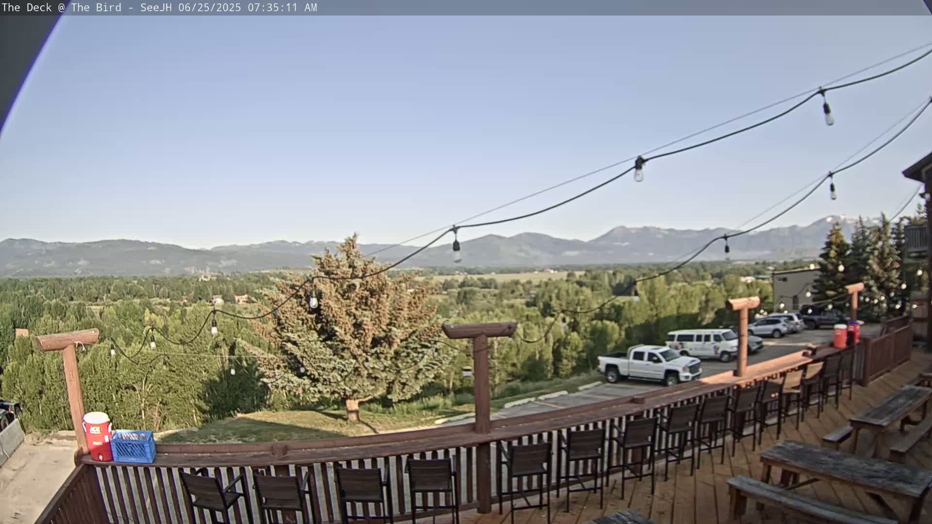 Teton, South Park Skyline from The Bird Live Cam - South Park, Teton, Wyoming, USA