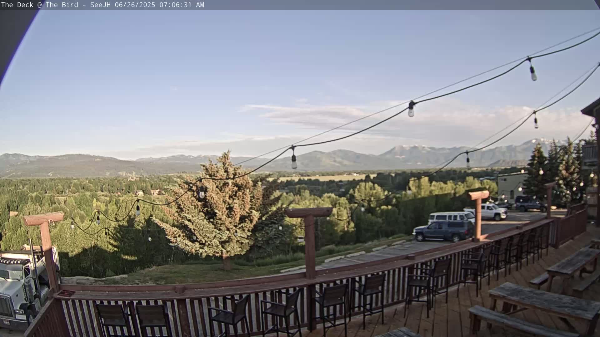 Teton, South Park Skyline from The Bird Live Cam - South Park, Teton, Wyoming, USA