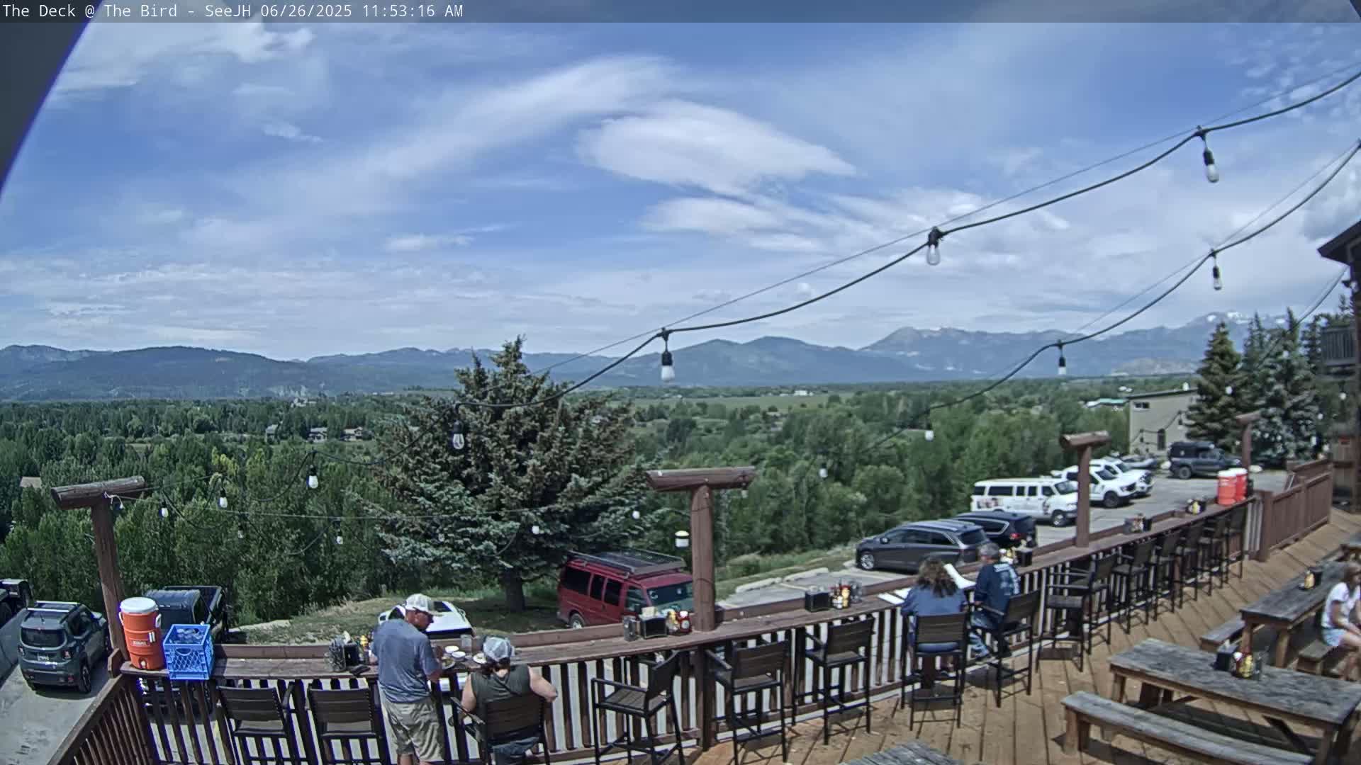 Teton, South Park Skyline from The Bird Live Cam - South Park, Teton, Wyoming, USA