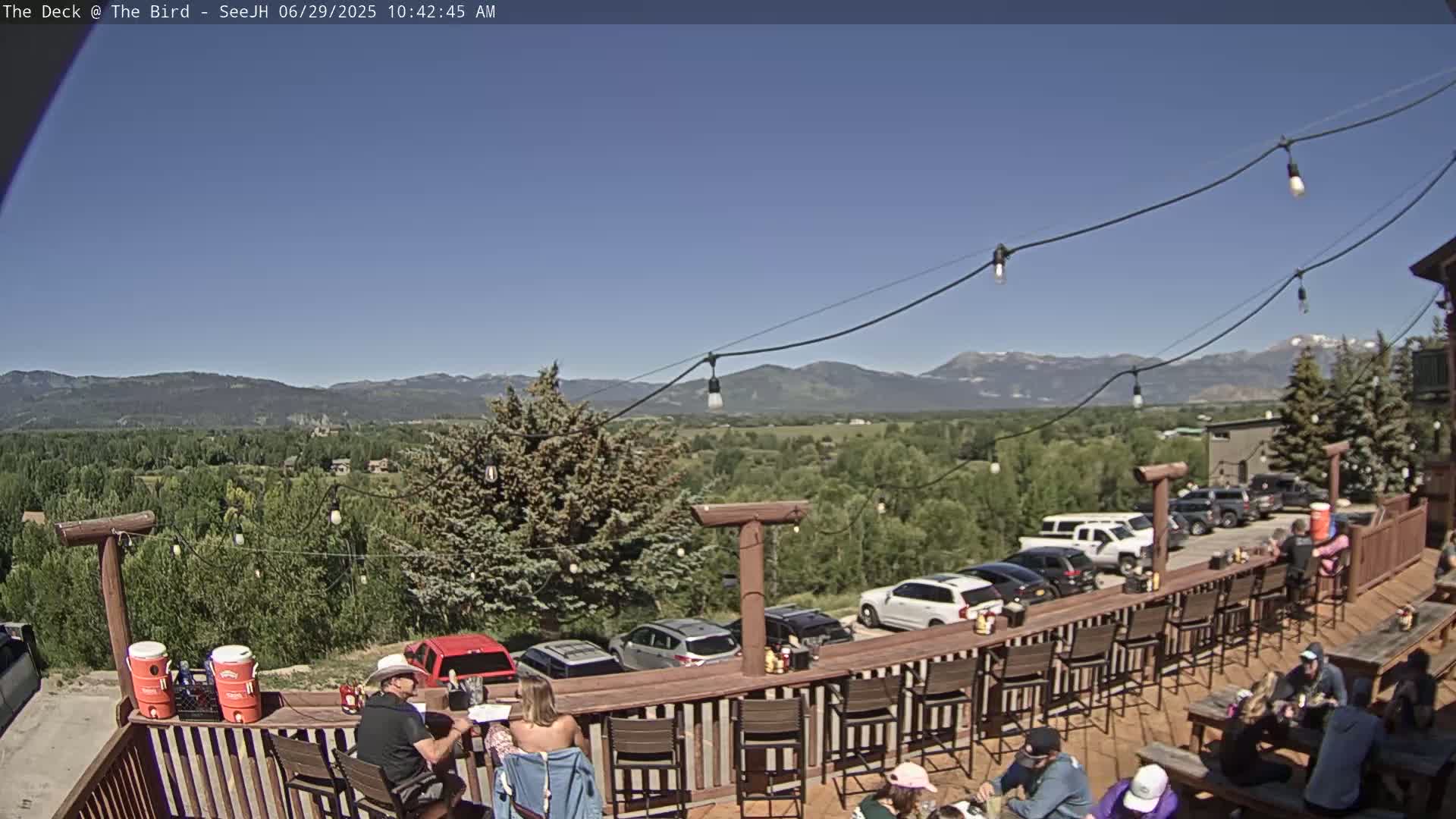 Teton, South Park Skyline from The Bird Live Cam - South Park, Teton, Wyoming, USA