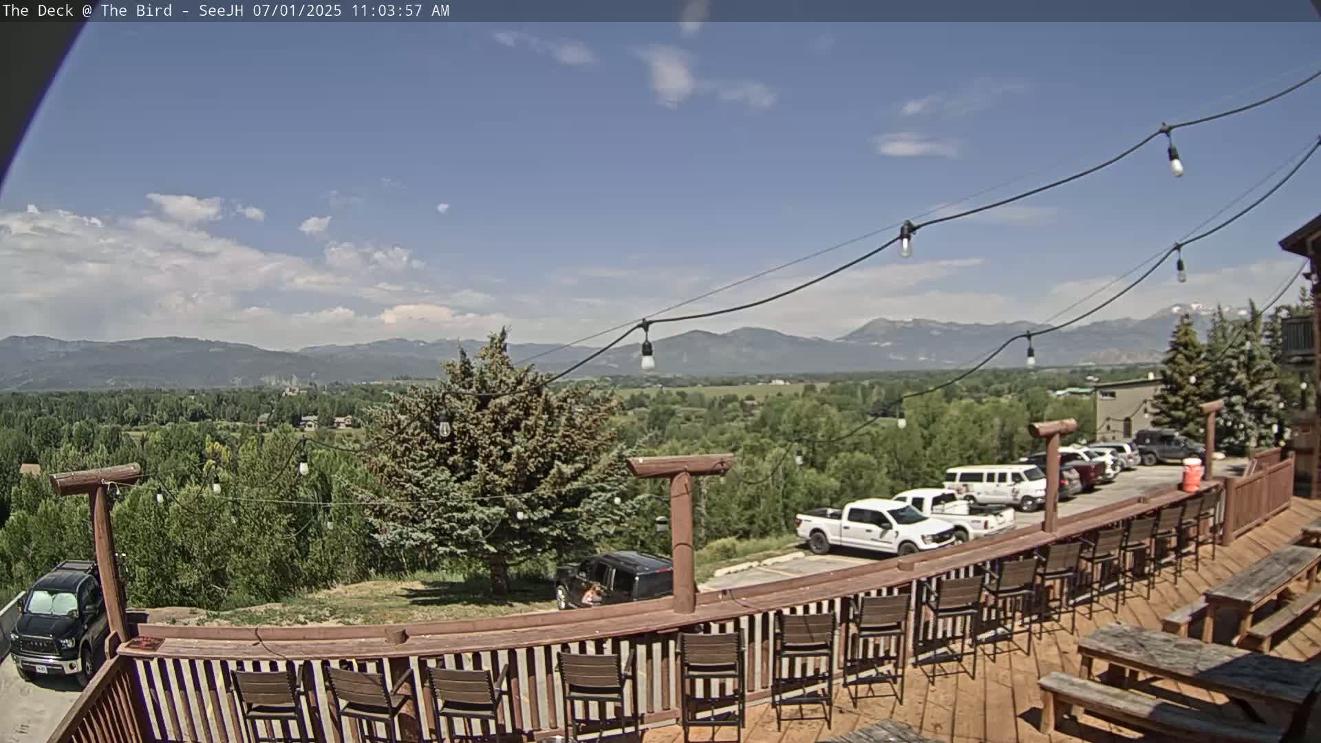 Teton, South Park Skyline from The Bird Live Cam - South Park, Teton, Wyoming, USA