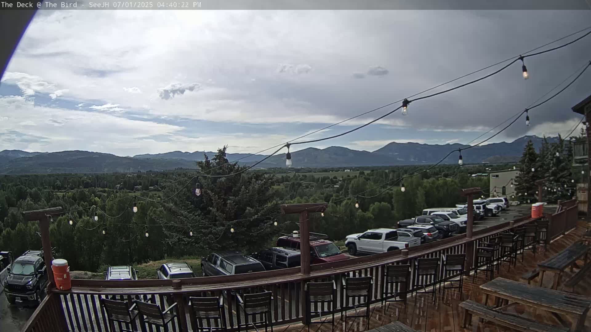 Teton, South Park Skyline from The Bird Live Cam - South Park, Teton, Wyoming, USA