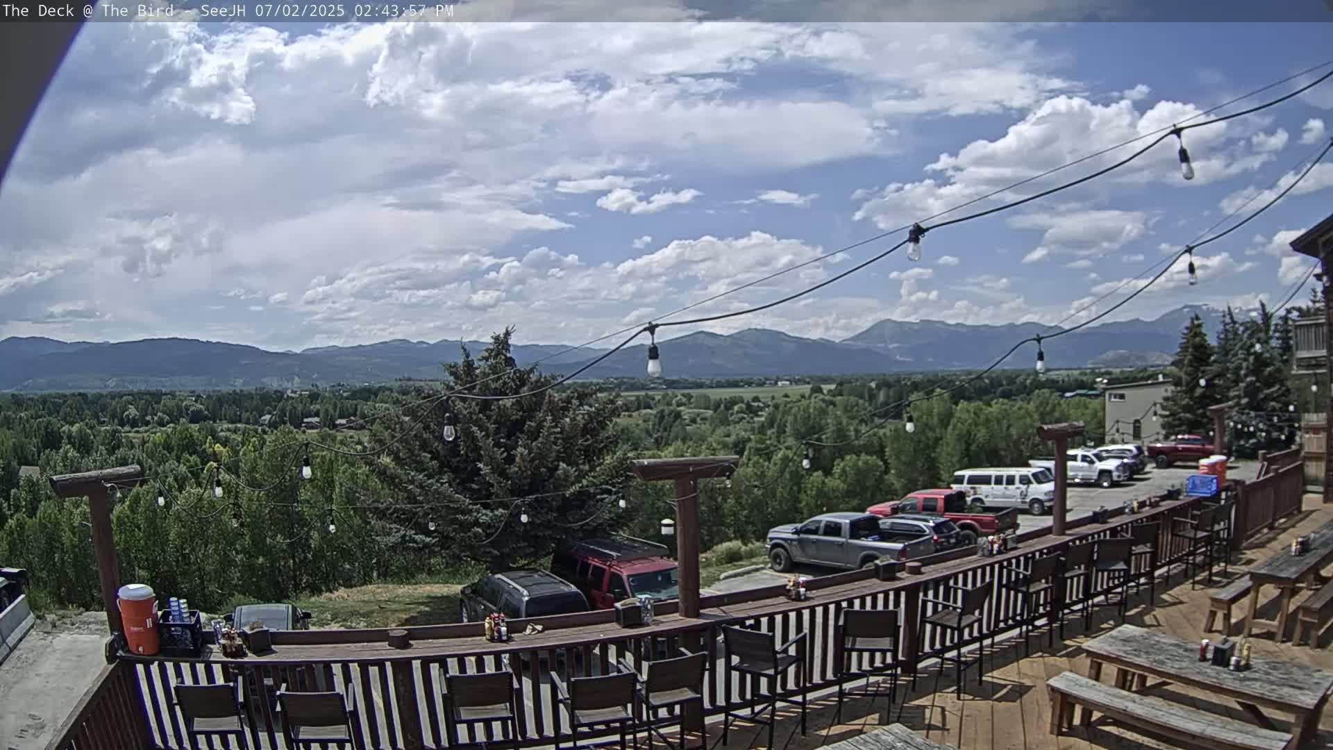 Teton, South Park Skyline from The Bird Live Cam - South Park, Teton, Wyoming, USA