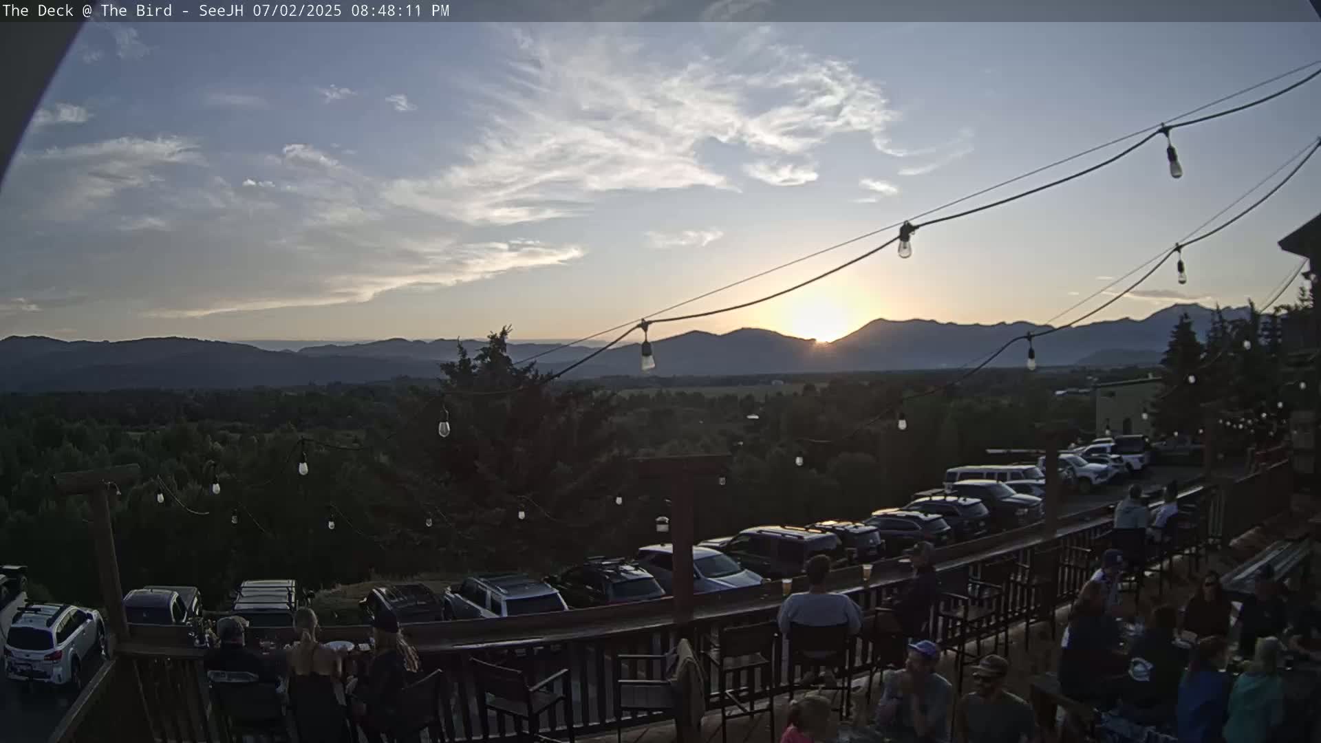 Teton, South Park Skyline from The Bird Live Cam - South Park, Teton, Wyoming, USA