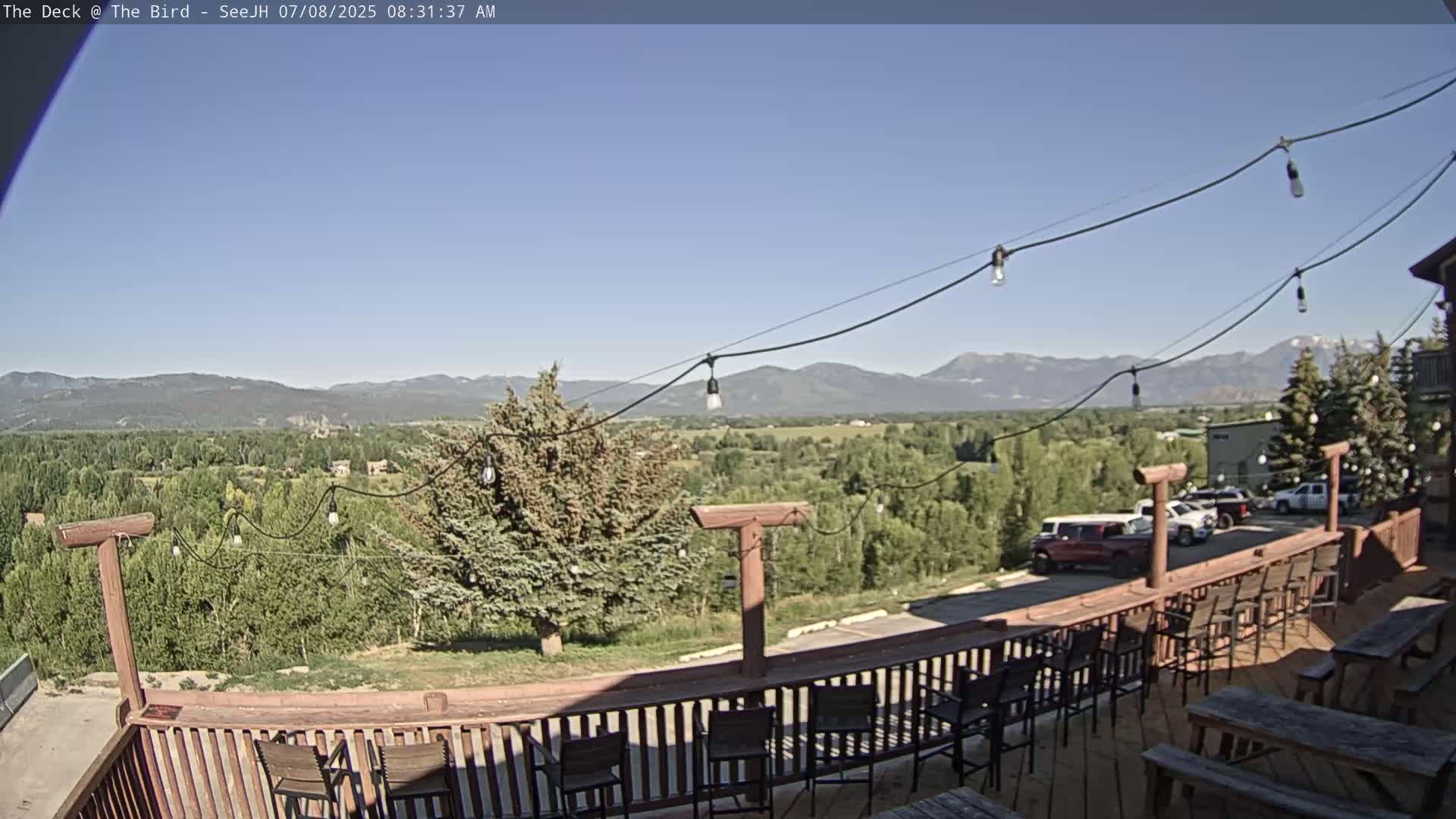 Teton, South Park Skyline from The Bird Live Cam - South Park, Teton, Wyoming, USA