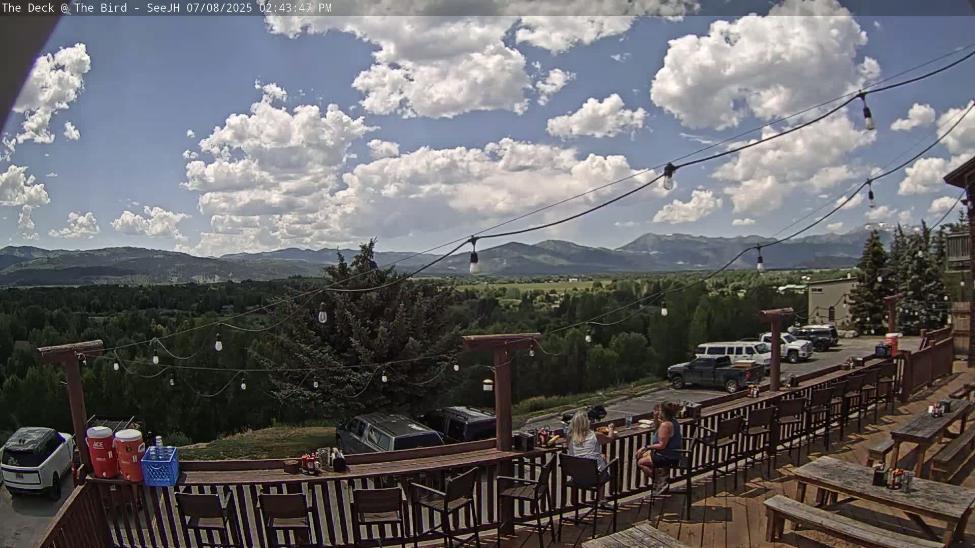 Teton, South Park Skyline from The Bird Live Cam - South Park, Teton, Wyoming, USA