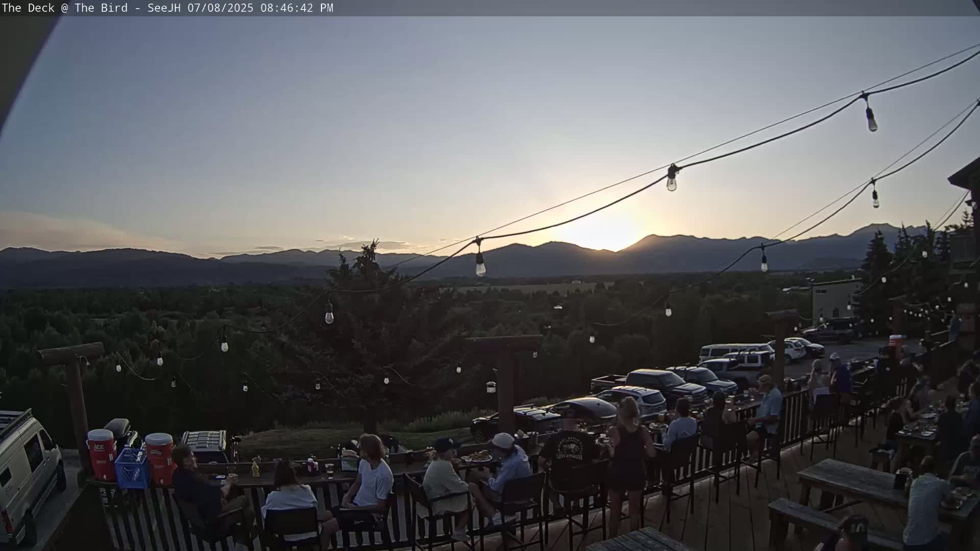 Teton, South Park Skyline from The Bird Live Cam - South Park, Teton, Wyoming, USA