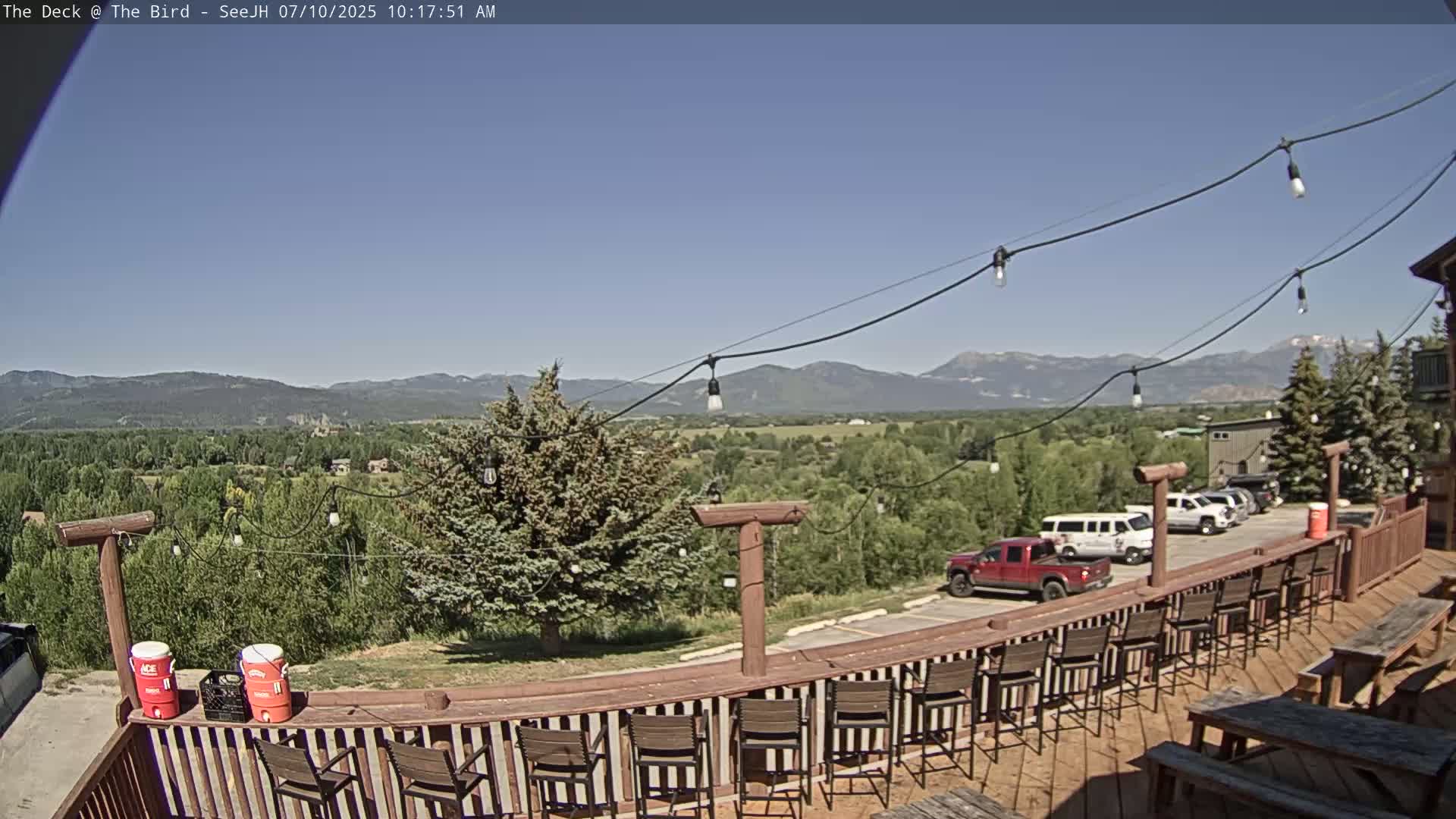 Teton, South Park Skyline from The Bird Live Cam - South Park, Teton, Wyoming, USA