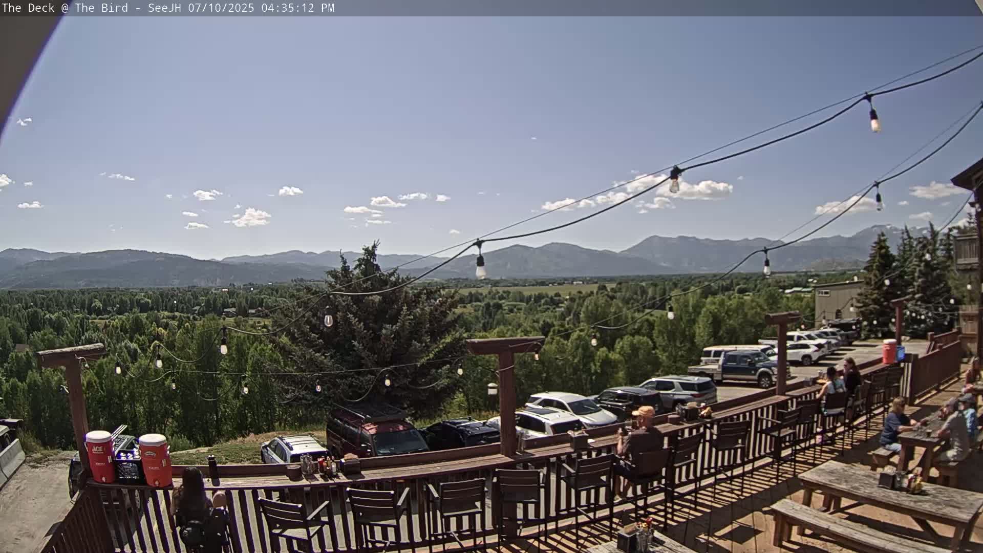 Teton, South Park Skyline from The Bird Live Cam - South Park, Teton, Wyoming, USA