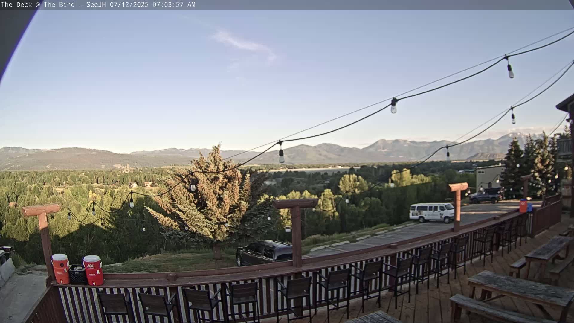 Teton, South Park Skyline from The Bird Live Cam - South Park, Teton, Wyoming, USA