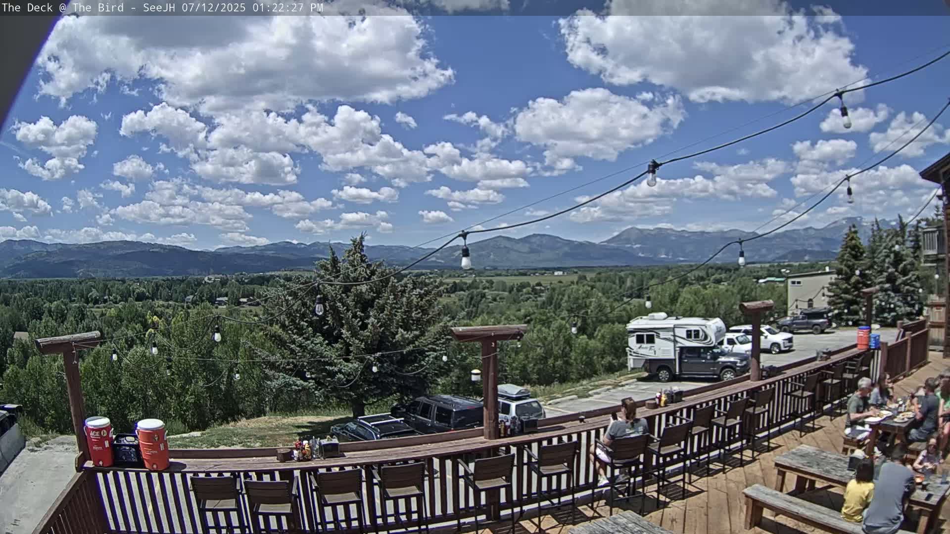 Teton, South Park Skyline from The Bird Live Cam - South Park, Teton, Wyoming, USA