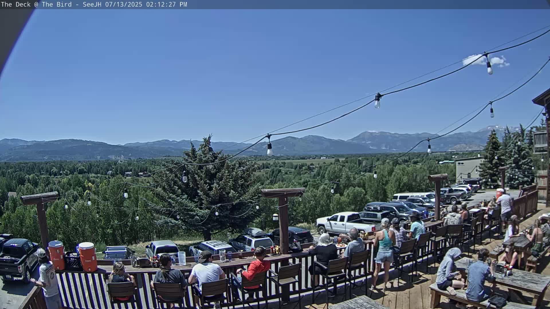 Teton, South Park Skyline from The Bird Live Cam - South Park, Teton, Wyoming, USA