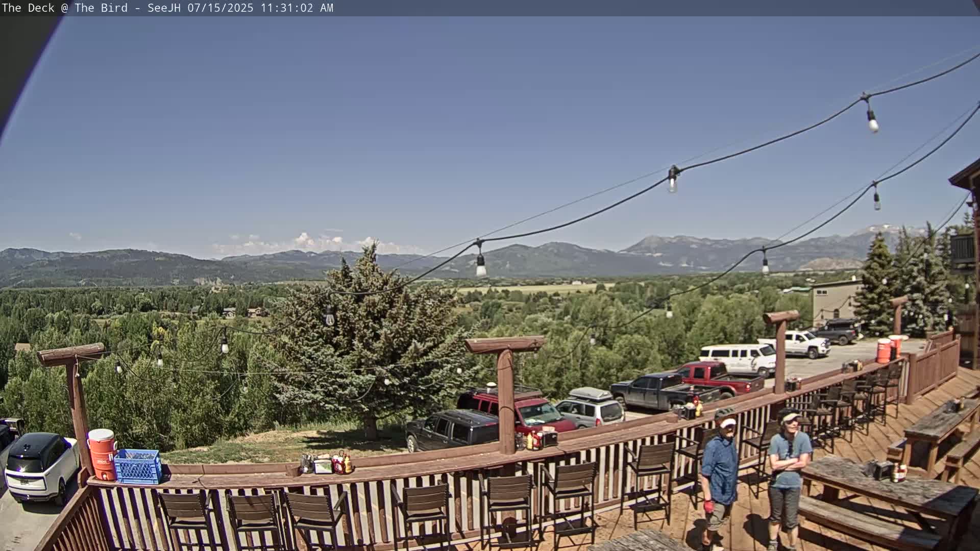 Teton, South Park Skyline from The Bird Live Cam - South Park, Teton, Wyoming, USA