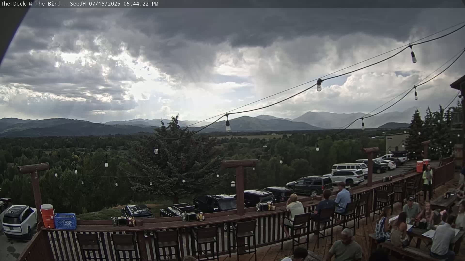 Teton, South Park Skyline from The Bird Live Cam - South Park, Teton, Wyoming, USA