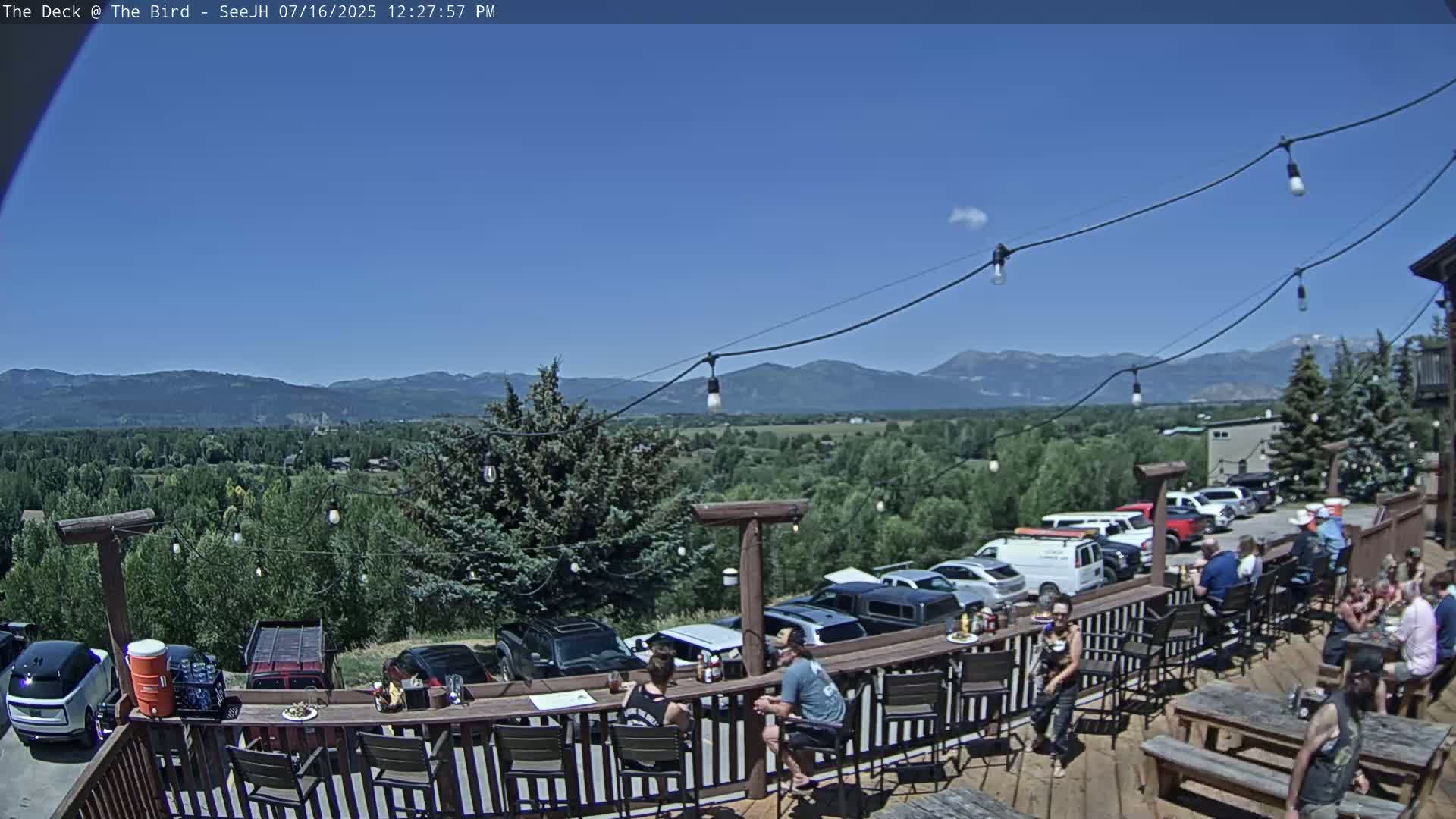 Teton, South Park Skyline from The Bird Live Cam - South Park, Teton, Wyoming, USA