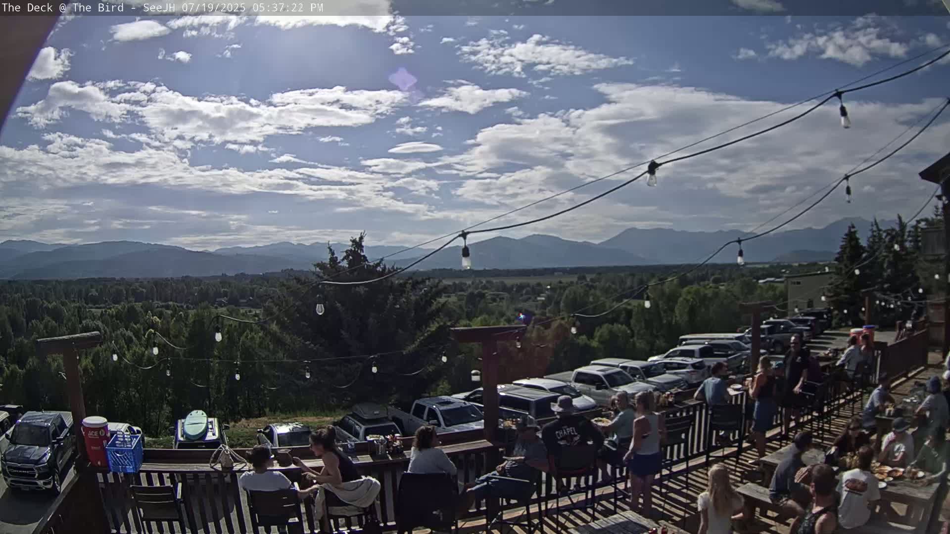 Teton, South Park Skyline from The Bird Live Cam - South Park, Teton, Wyoming, USA