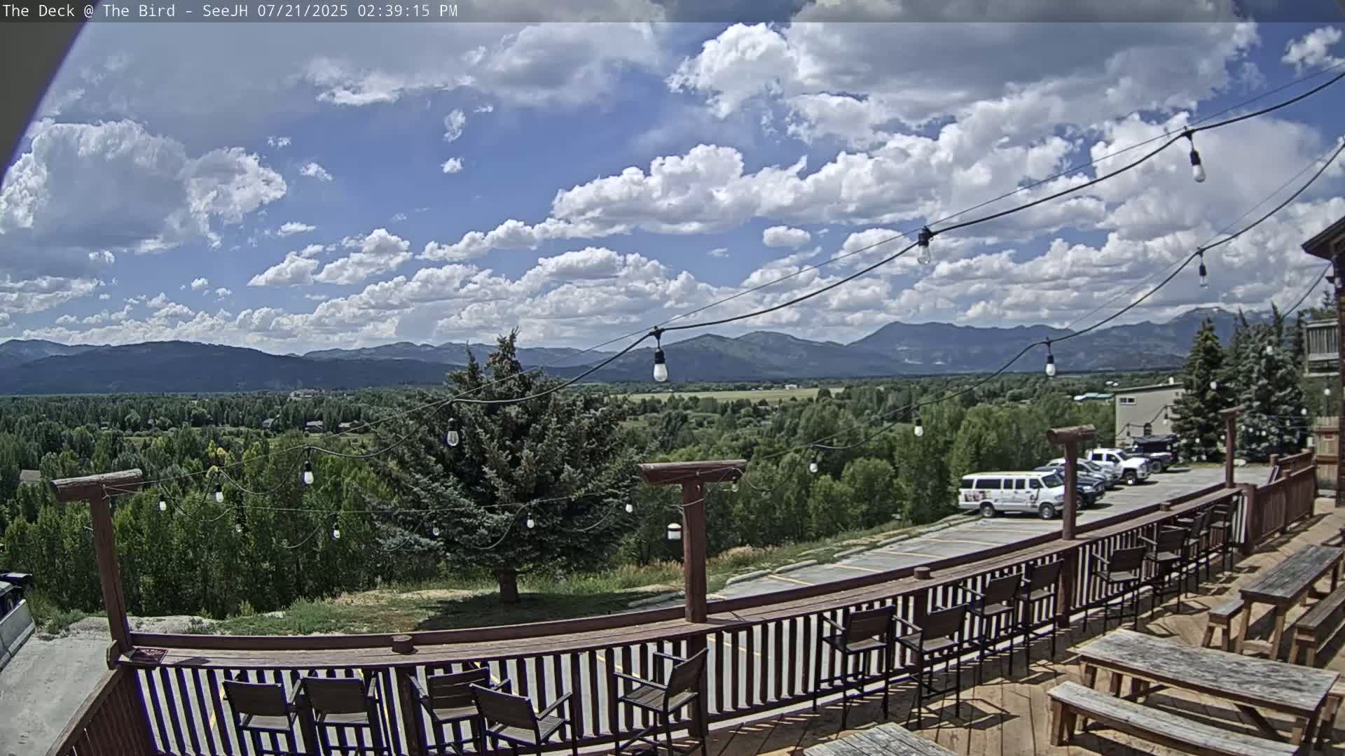 Teton, South Park Skyline from The Bird Live Cam - South Park, Teton, Wyoming, USA