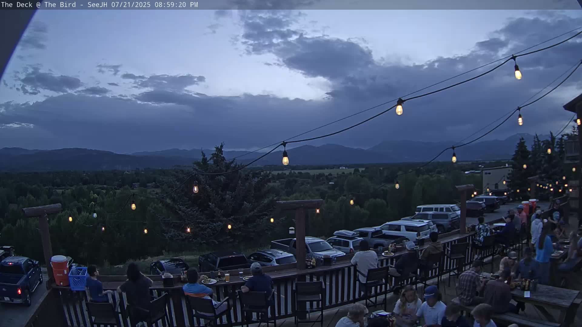 Teton, South Park Skyline from The Bird Live Cam - South Park, Teton, Wyoming, USA