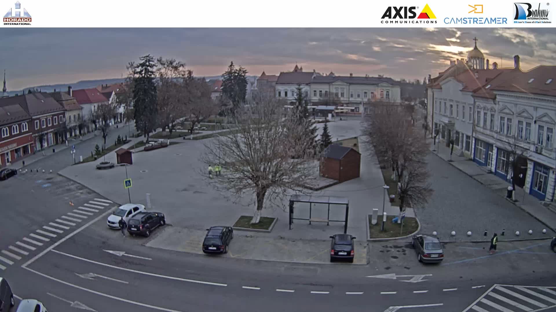 Brasov, Piata Republicii ( Republic Square ), Fagaras Live Cam - Centru, Făgăraș, Braşov, Romania