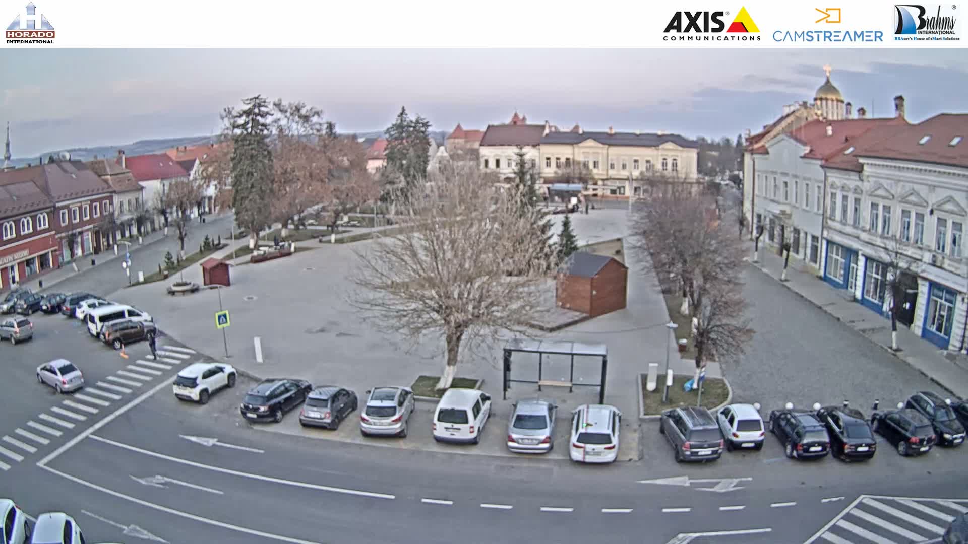 Brasov, Piata Republicii ( Republic Square ), Fagaras Live Cam - Centru, Făgăraș, Braşov, Romania