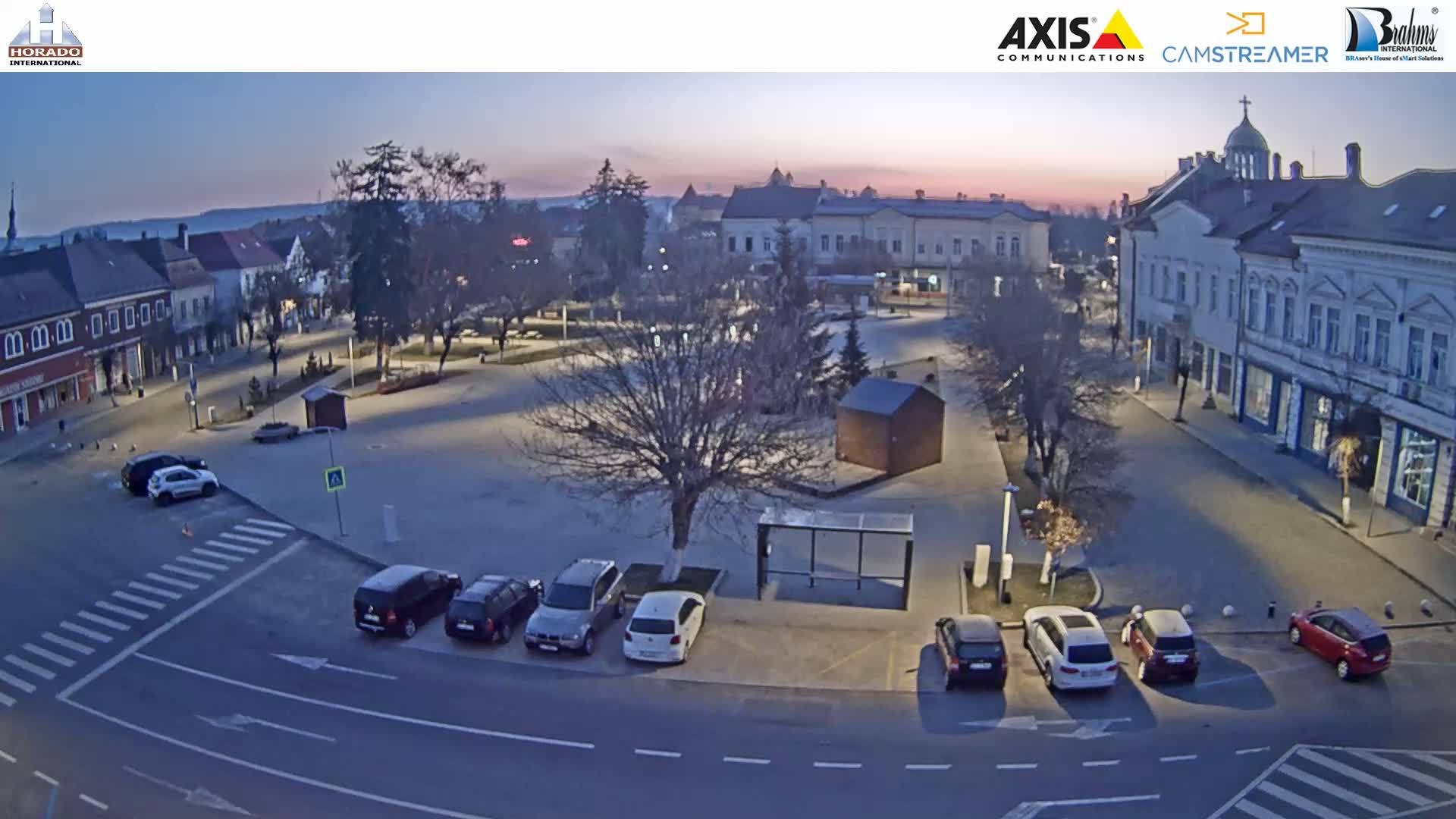 Brasov, Piata Republicii ( Republic Square ), Fagaras Live Cam - Centru, Făgăraș, Braşov, Romania