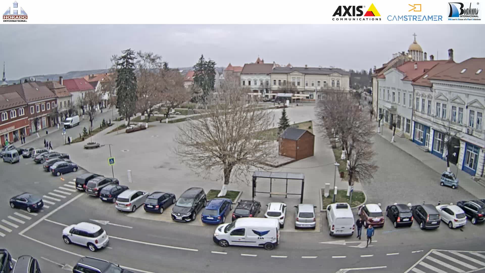 Brasov, Piata Republicii ( Republic Square ), Fagaras Live Cam - Centru, Făgăraș, Braşov, Romania