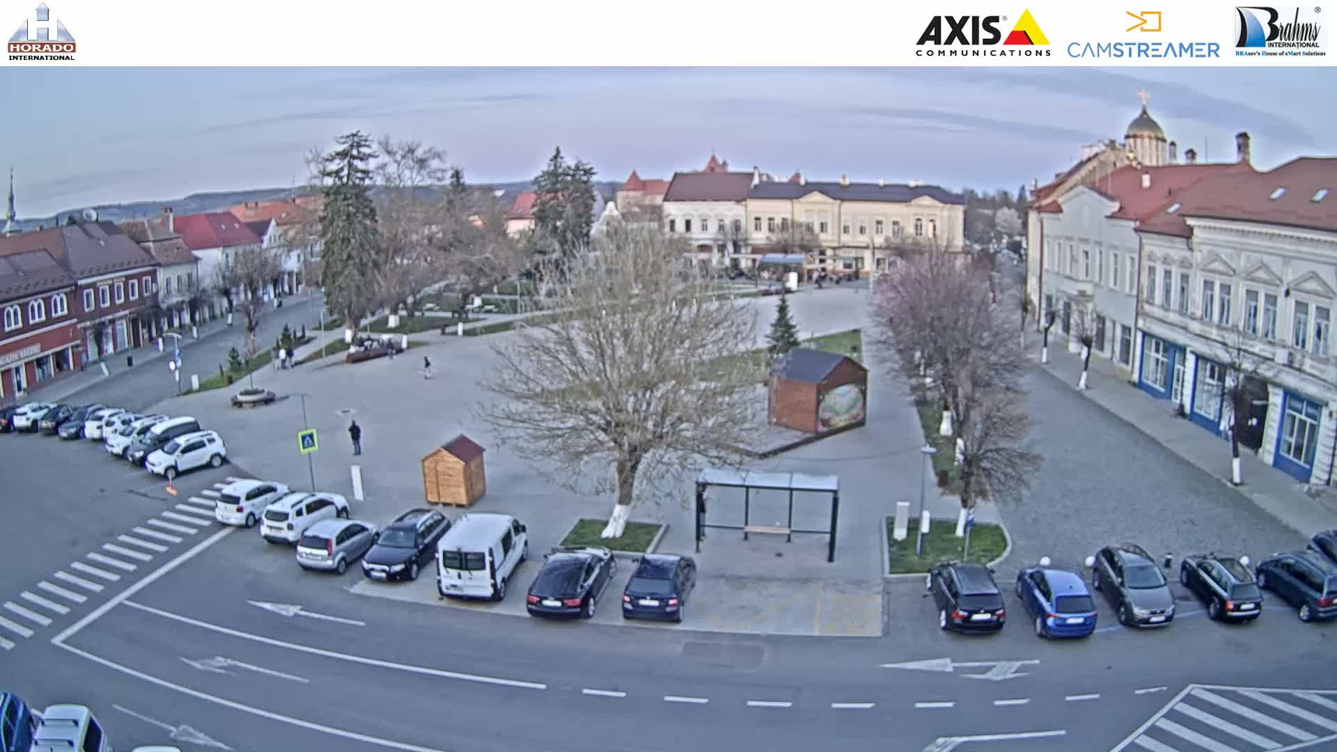 Brasov, Piata Republicii ( Republic Square ), Fagaras Live Cam - Centru, Făgăraș, Braşov, Romania