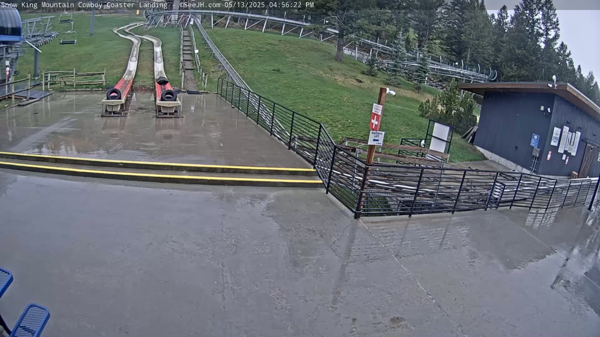 Jackson, Snow King Mountain Cowboy Coaster & Alpine Slide Live Cam - Jackson, Teton, Wyoming, USA